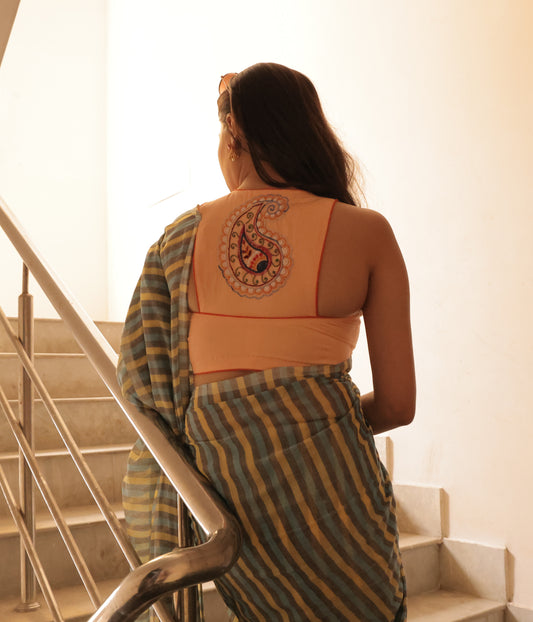 Peach Kolka Racer Back Blouse