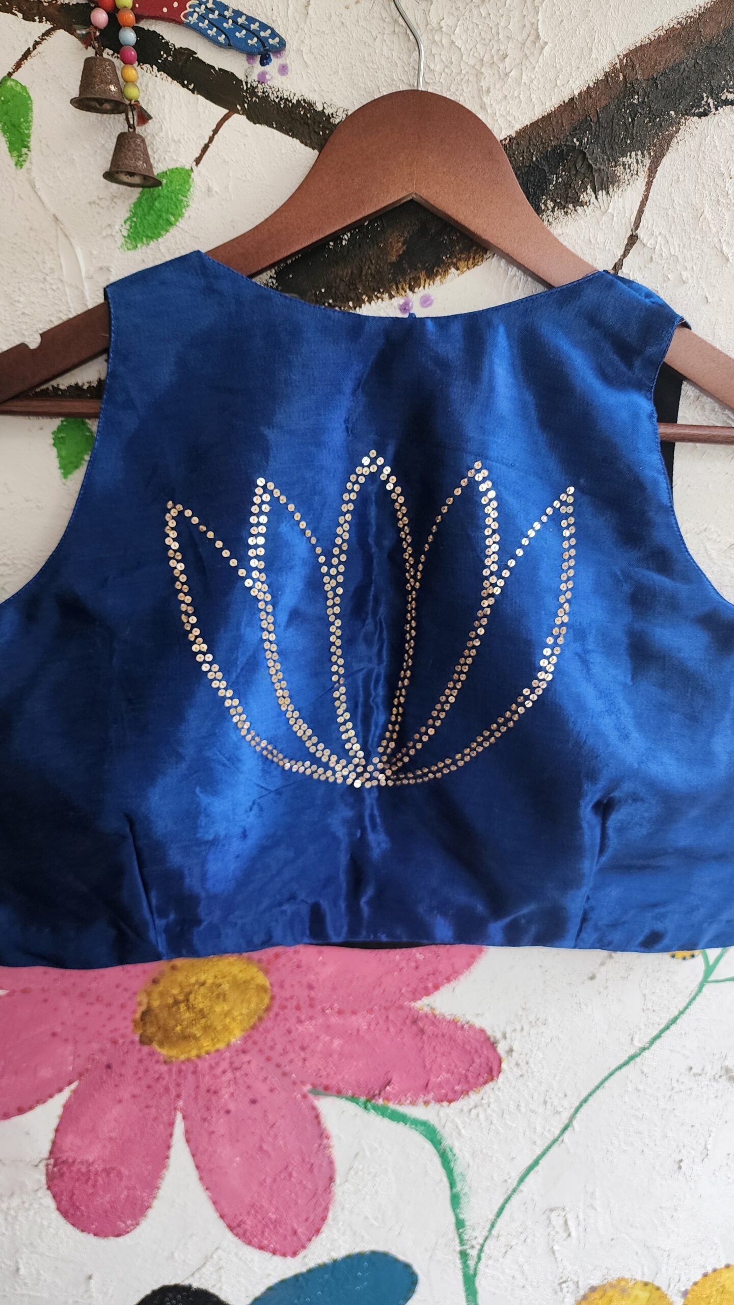 LOTUS HAND EMBROIDERED BLOUSE