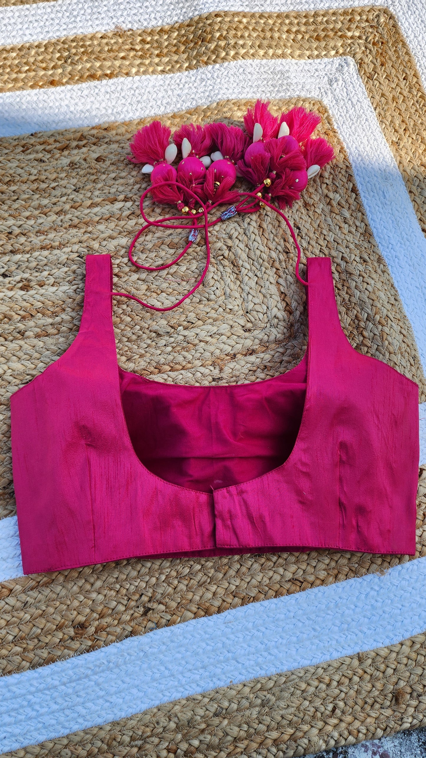 Dildara Blouse -Hot pink