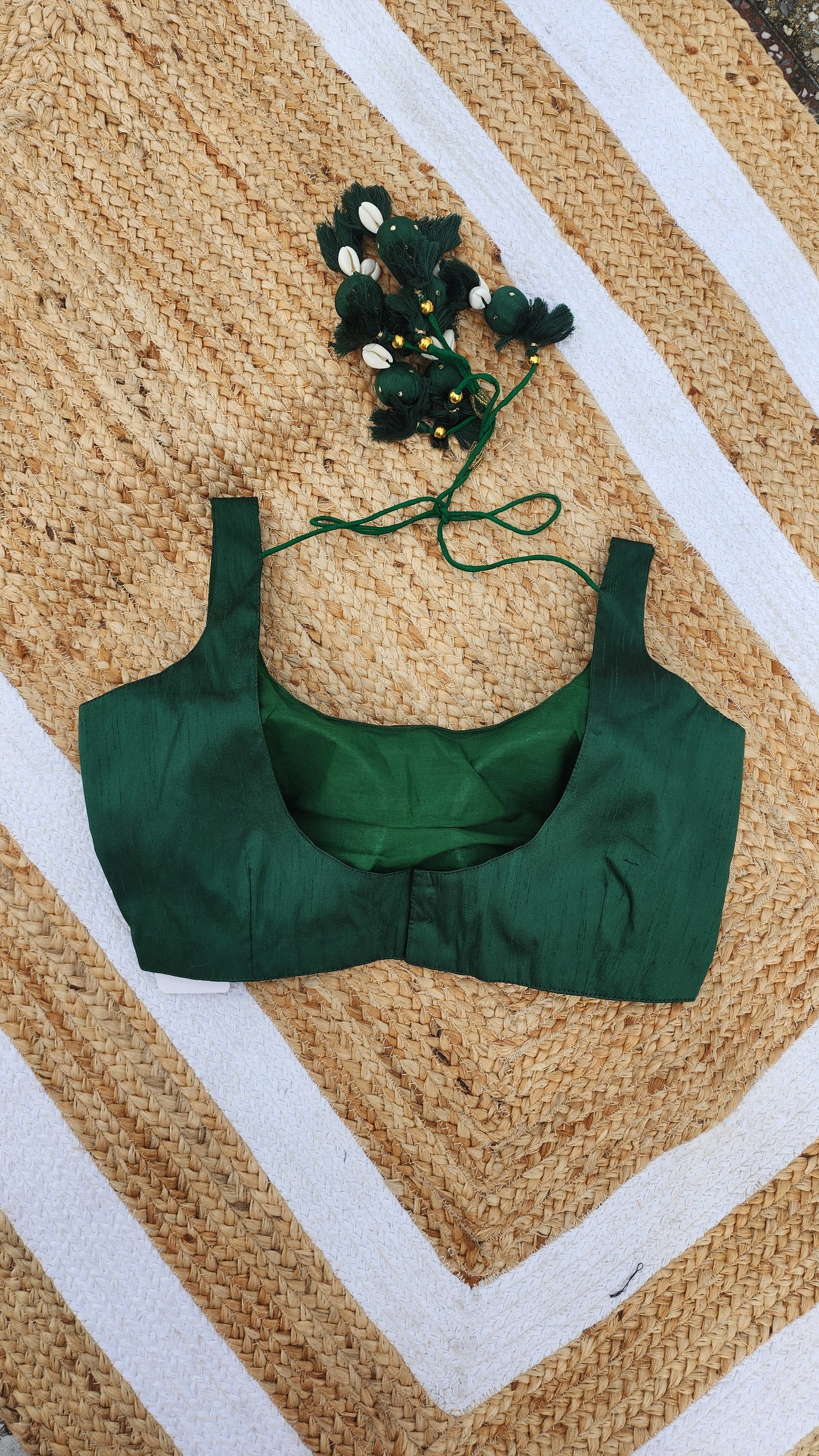 Dildara Blouse -Dark green