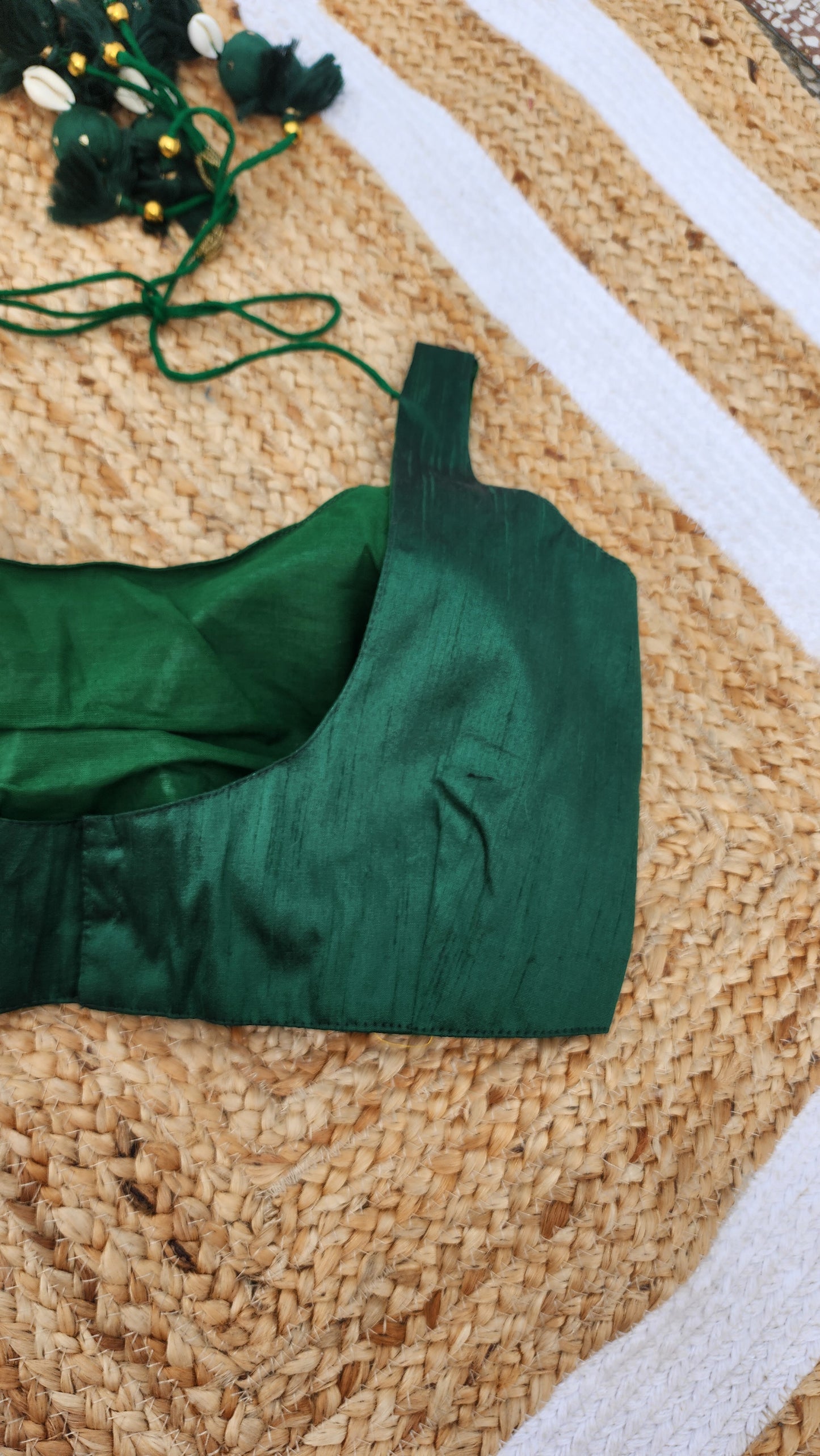 Dildara Blouse -Dark green