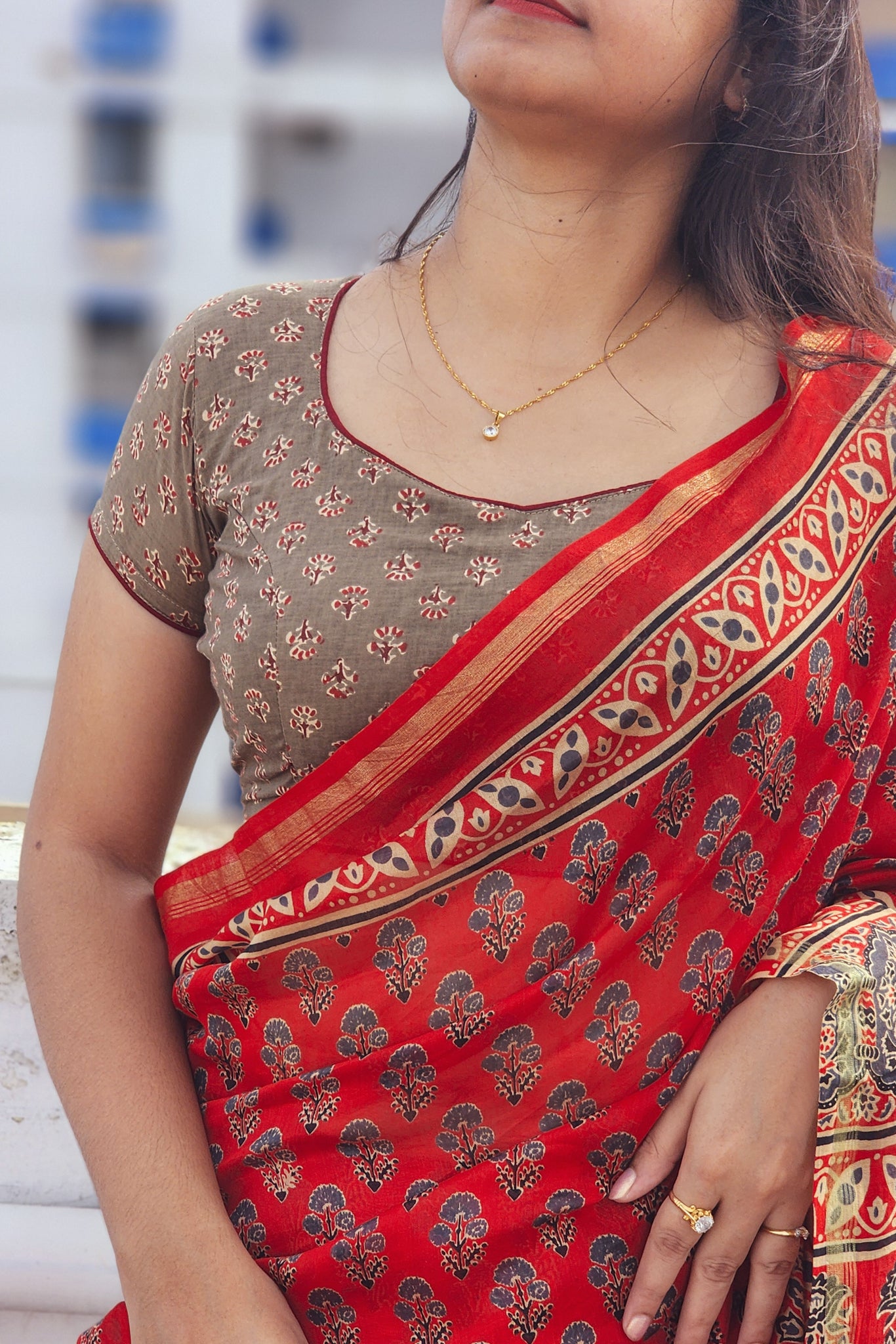 Ginger Pie Half Sleeve Blouse