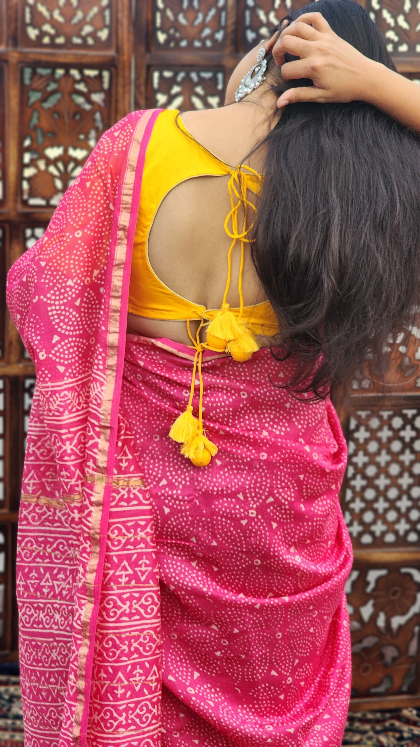 Rani Sitara Chanderi Cotton Silk Saree
