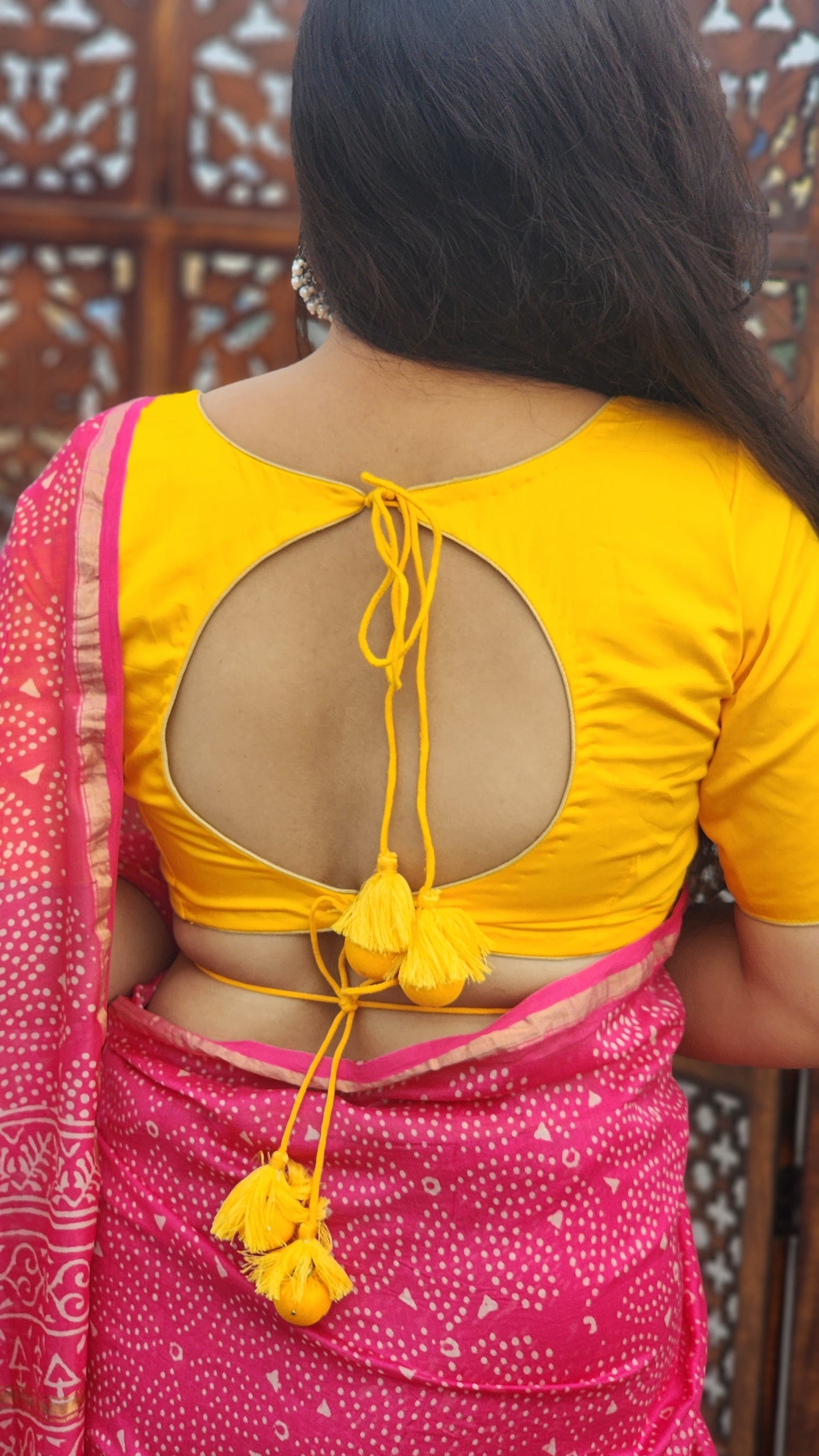 Yellow Cottonsilk Blouse