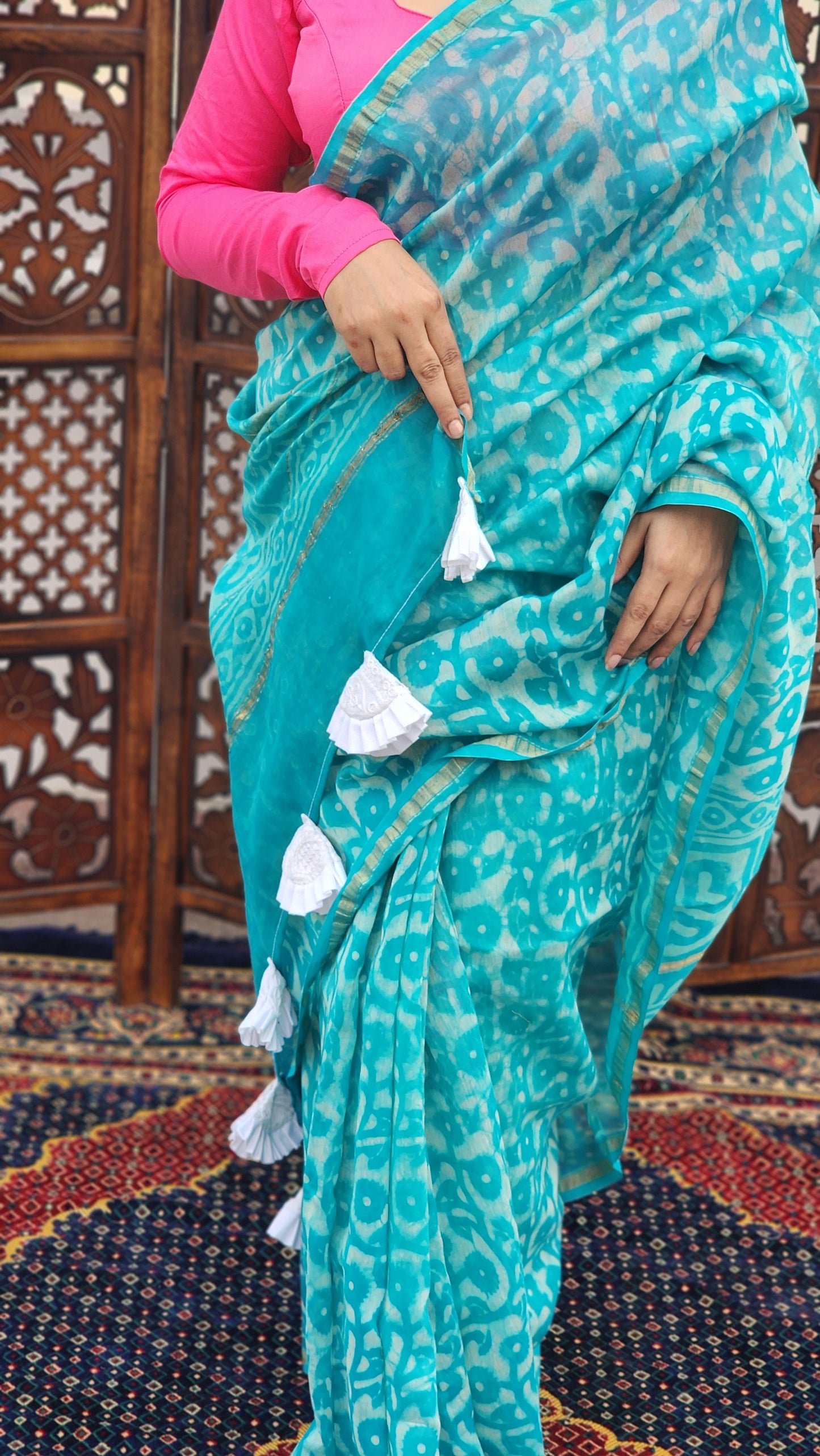 Samah Chanderi Cotton Silk Saree