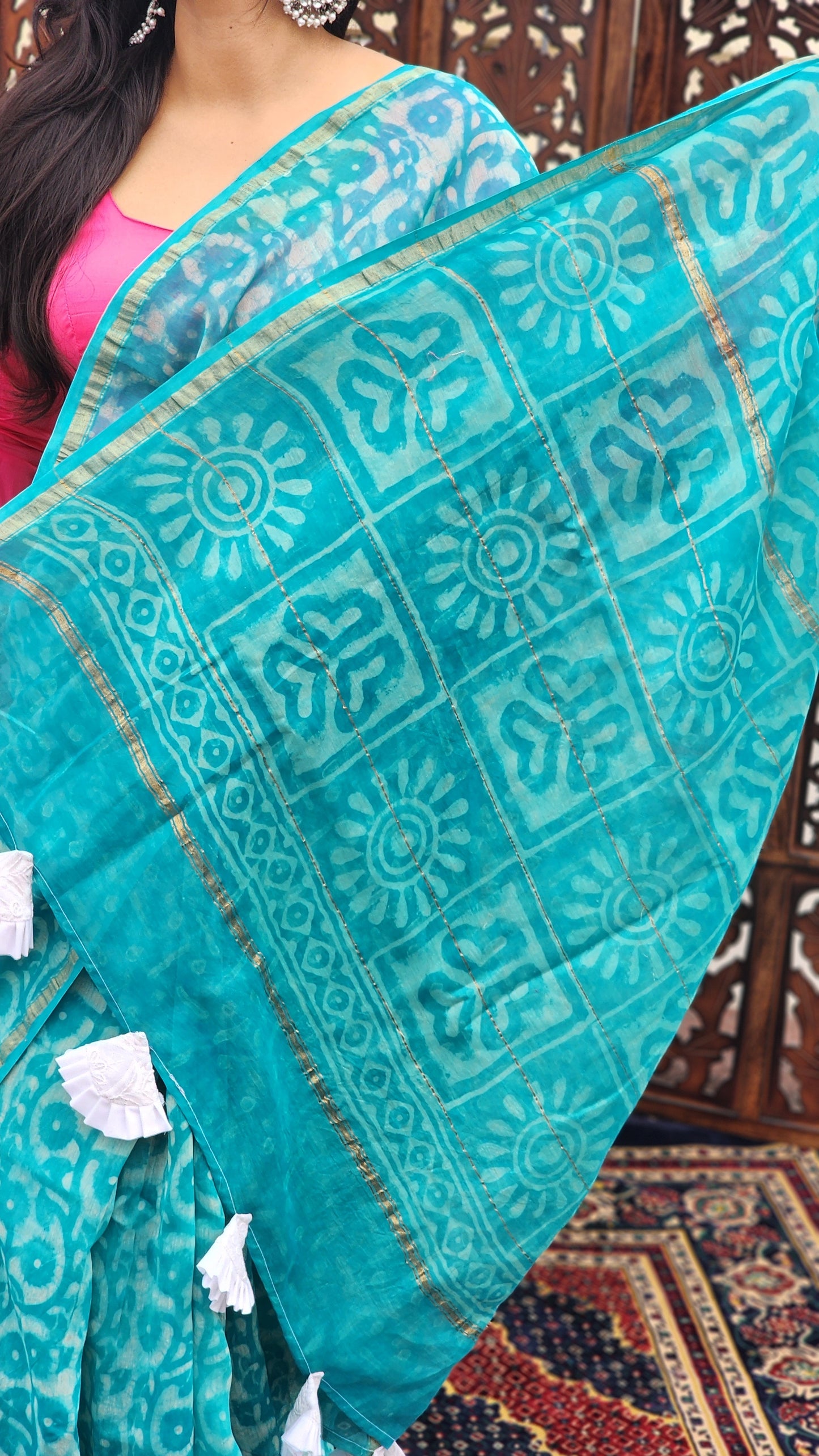 Samah Chanderi Cotton Silk Saree