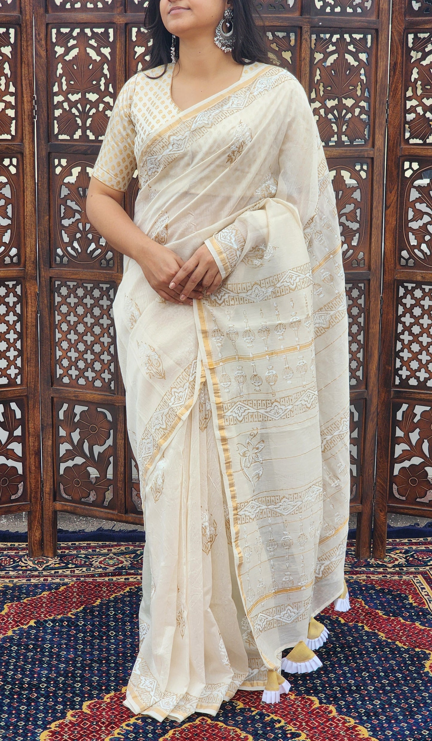 Shahnoor Cotton Silk Saree