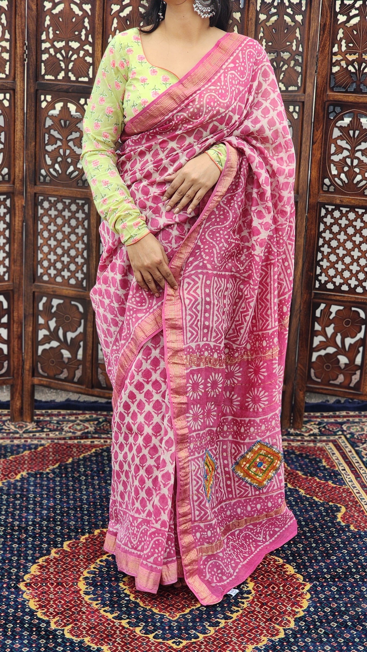 Sadaf Maheshwari Cotton Silk Saree