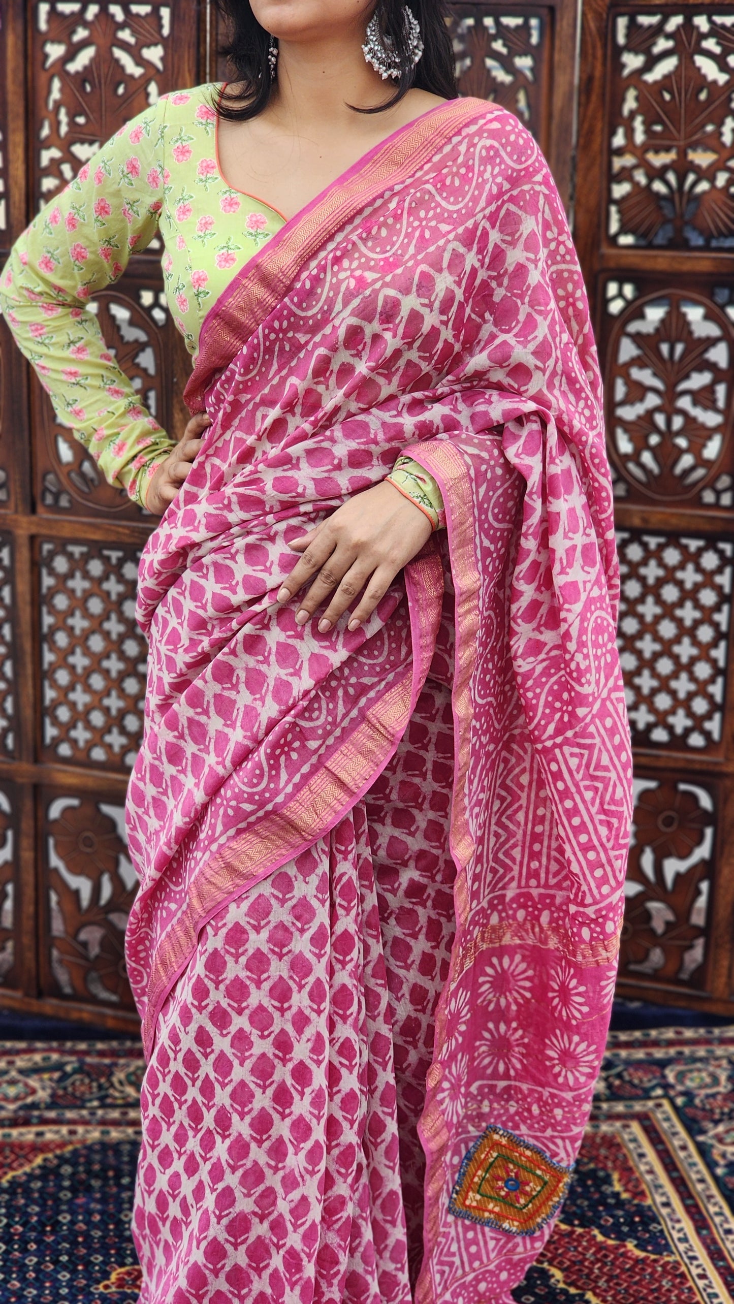 Sadaf Maheshwari Cotton Silk Saree