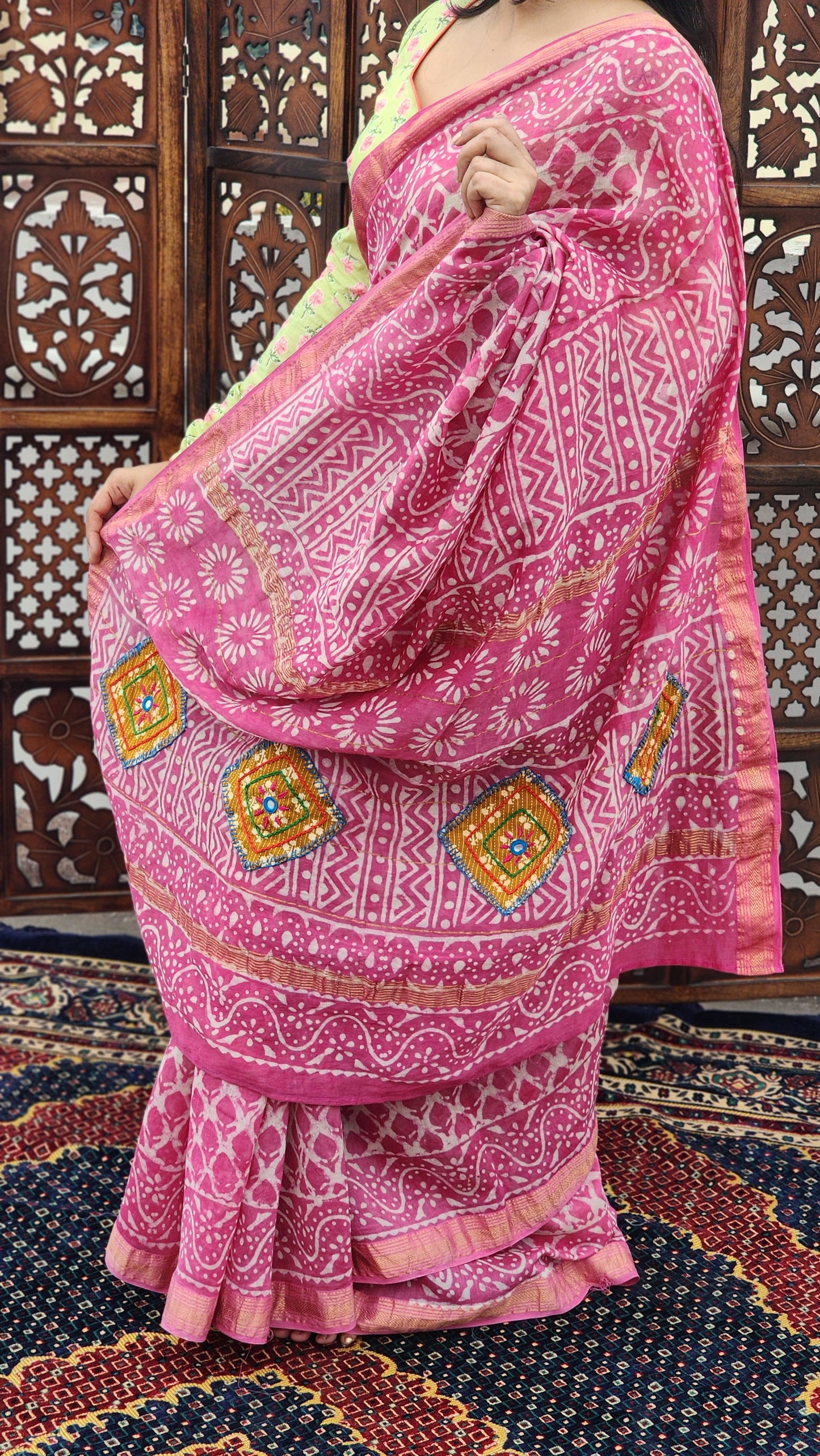Sadaf Maheshwari Cotton Silk Saree