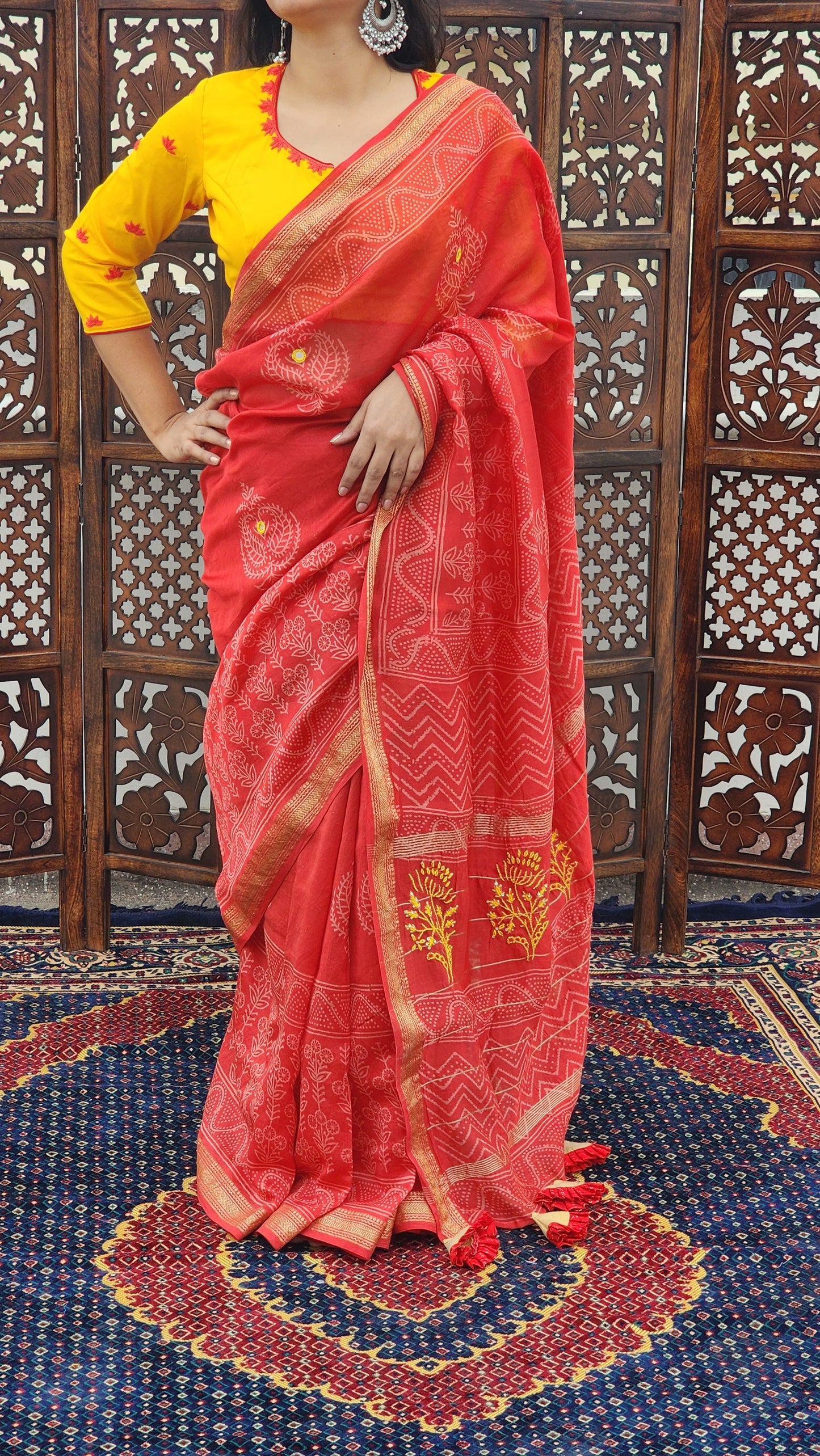 Lali Maheshwari Cotton Silk Saree
