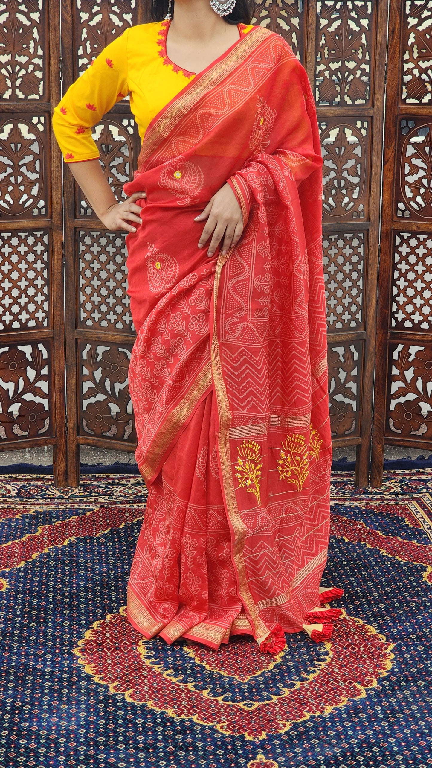 Lali Maheshwari Cotton Silk Saree