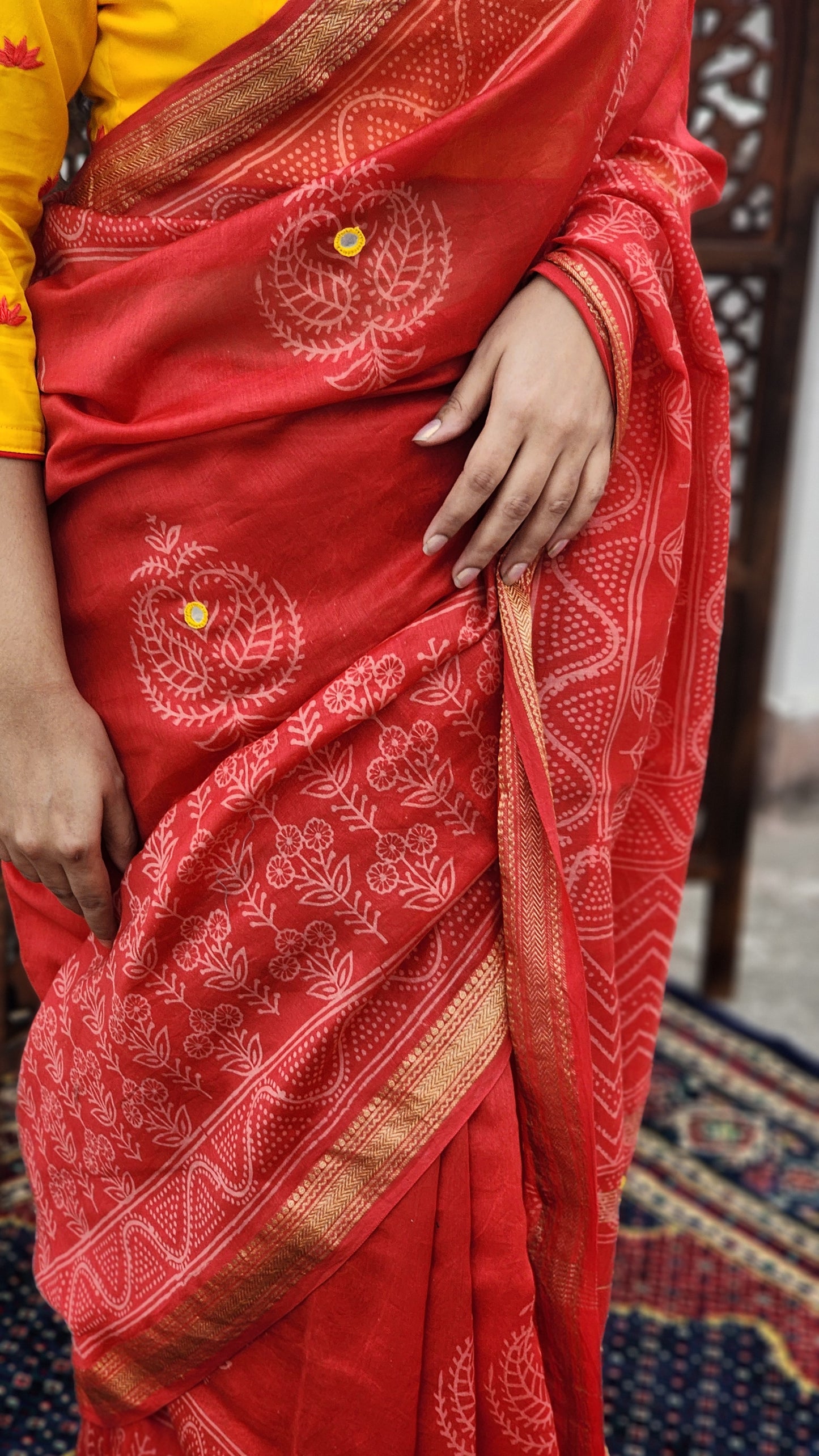 Lali Maheshwari Cotton Silk Saree