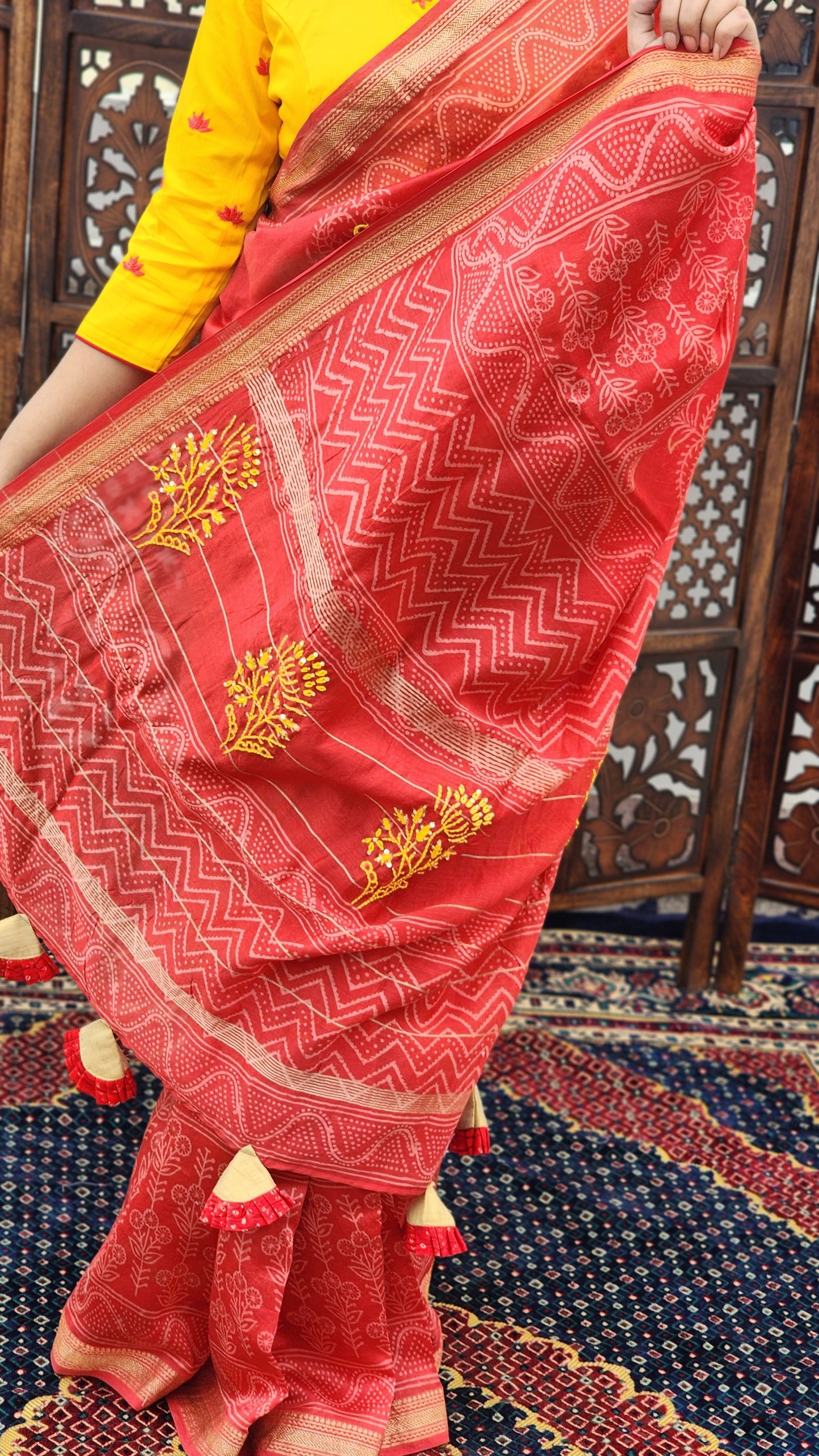 Lali Maheshwari Cotton Silk Saree