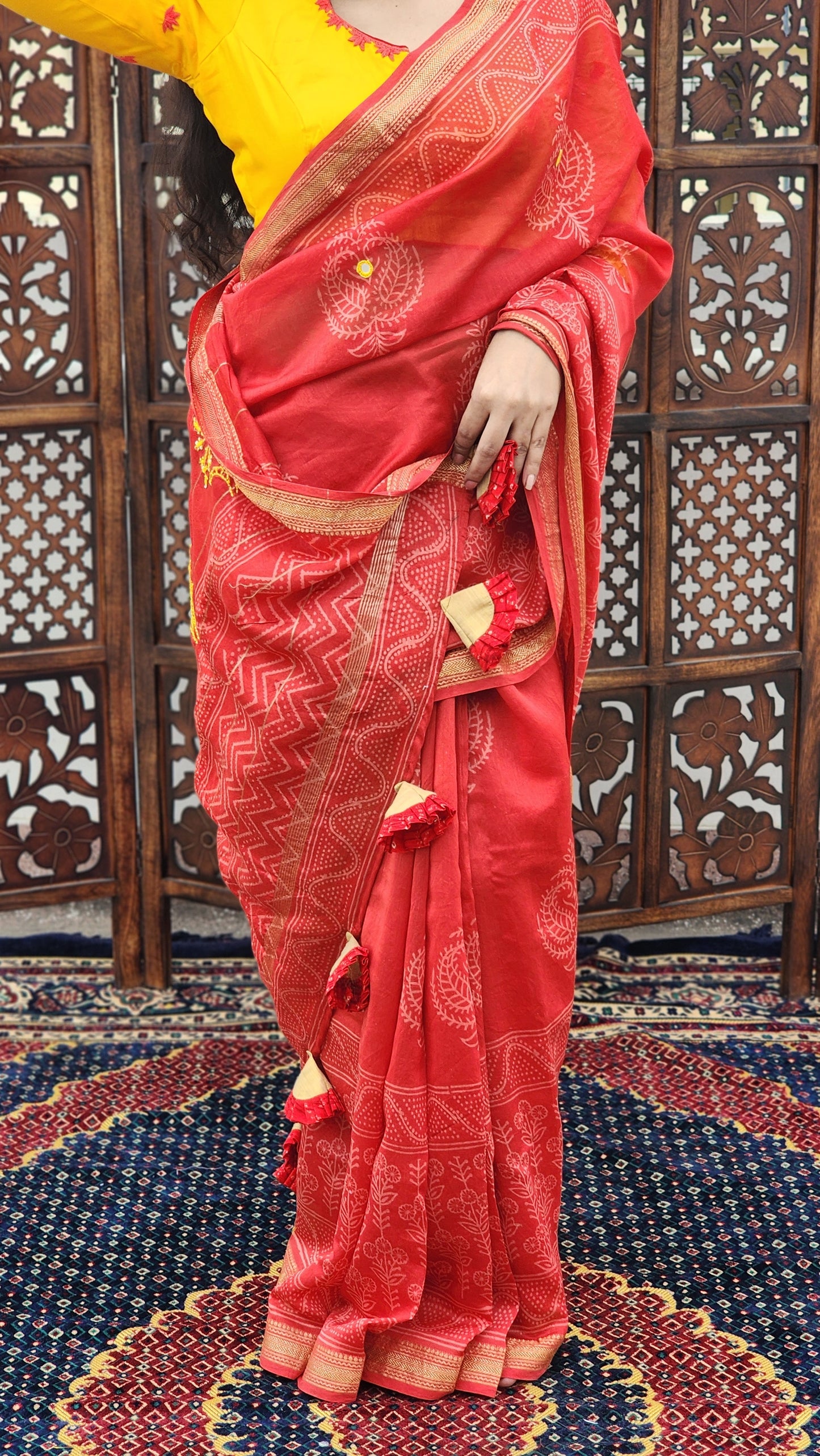 Lali Maheshwari Cotton Silk Saree