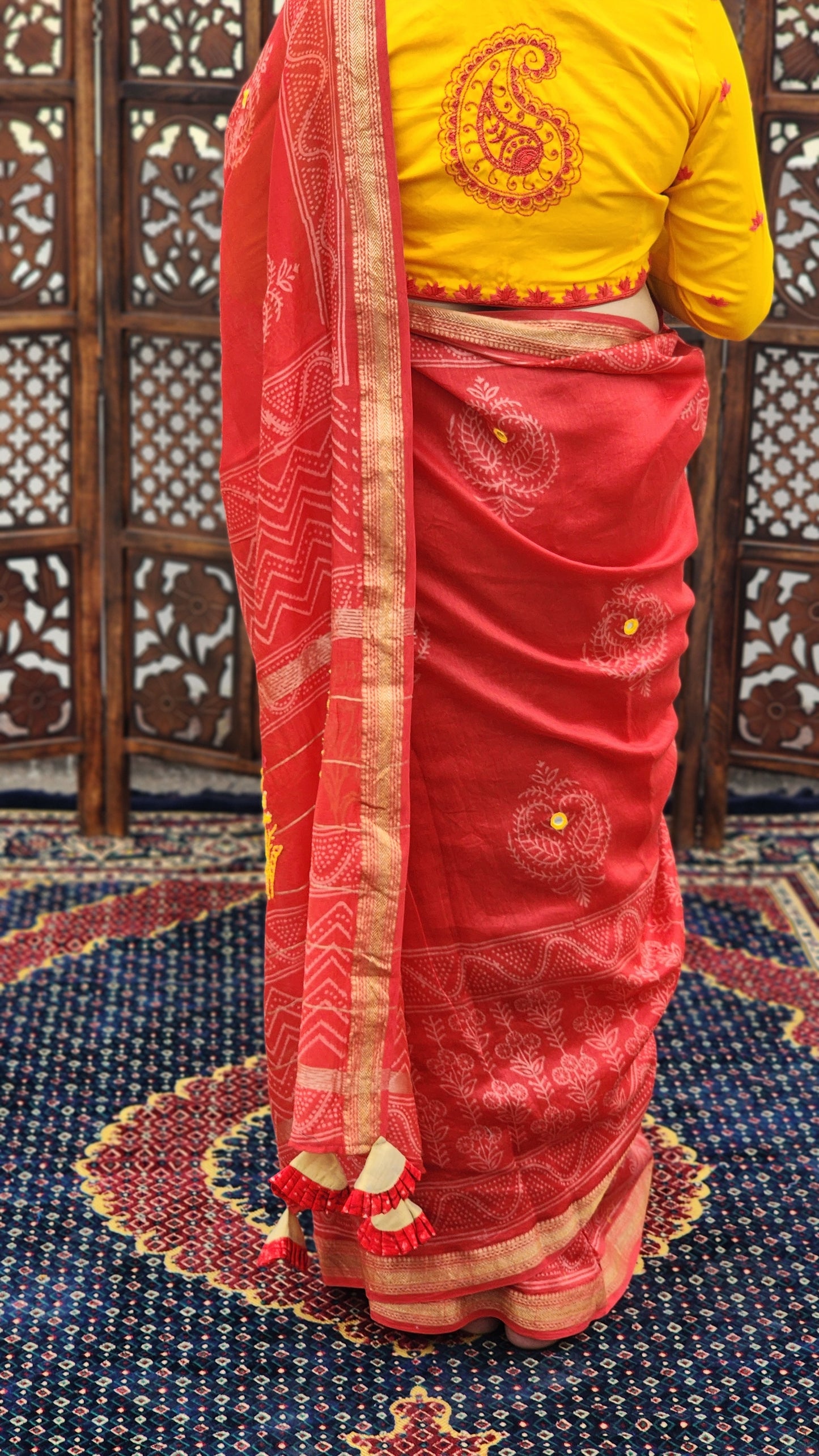 Lali Maheshwari Cotton Silk Saree