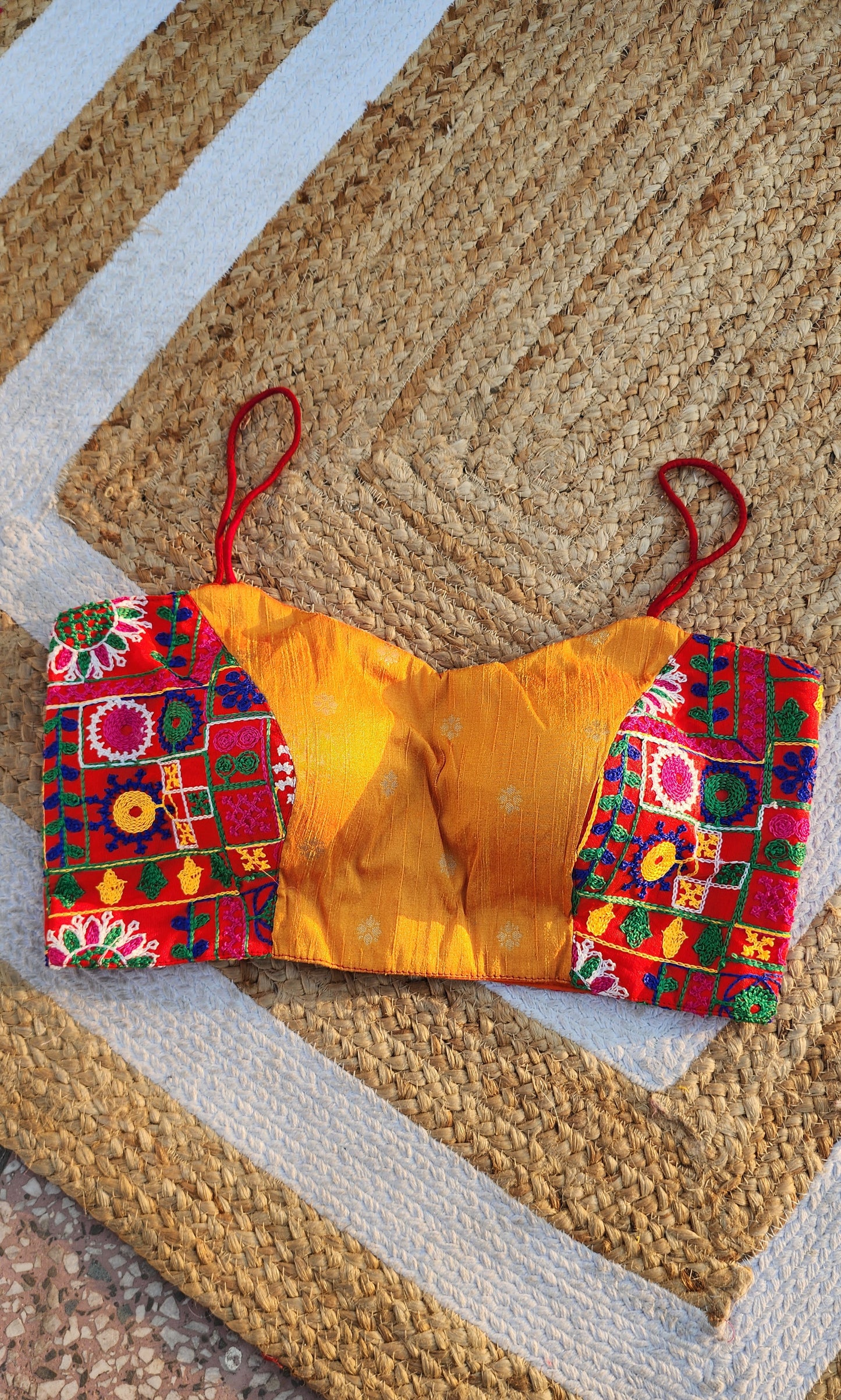 Multi color Noddle Strap Blouse -1