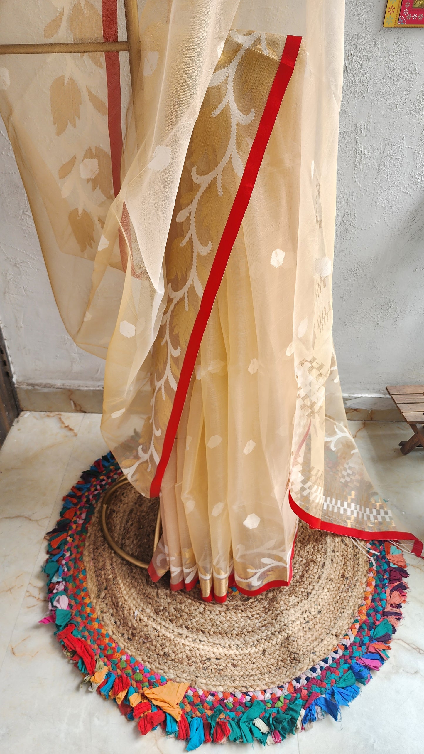 Chandan Muslin Saree