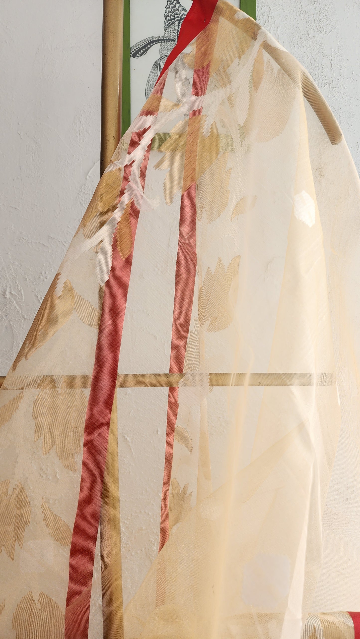 Chandan Muslin Saree