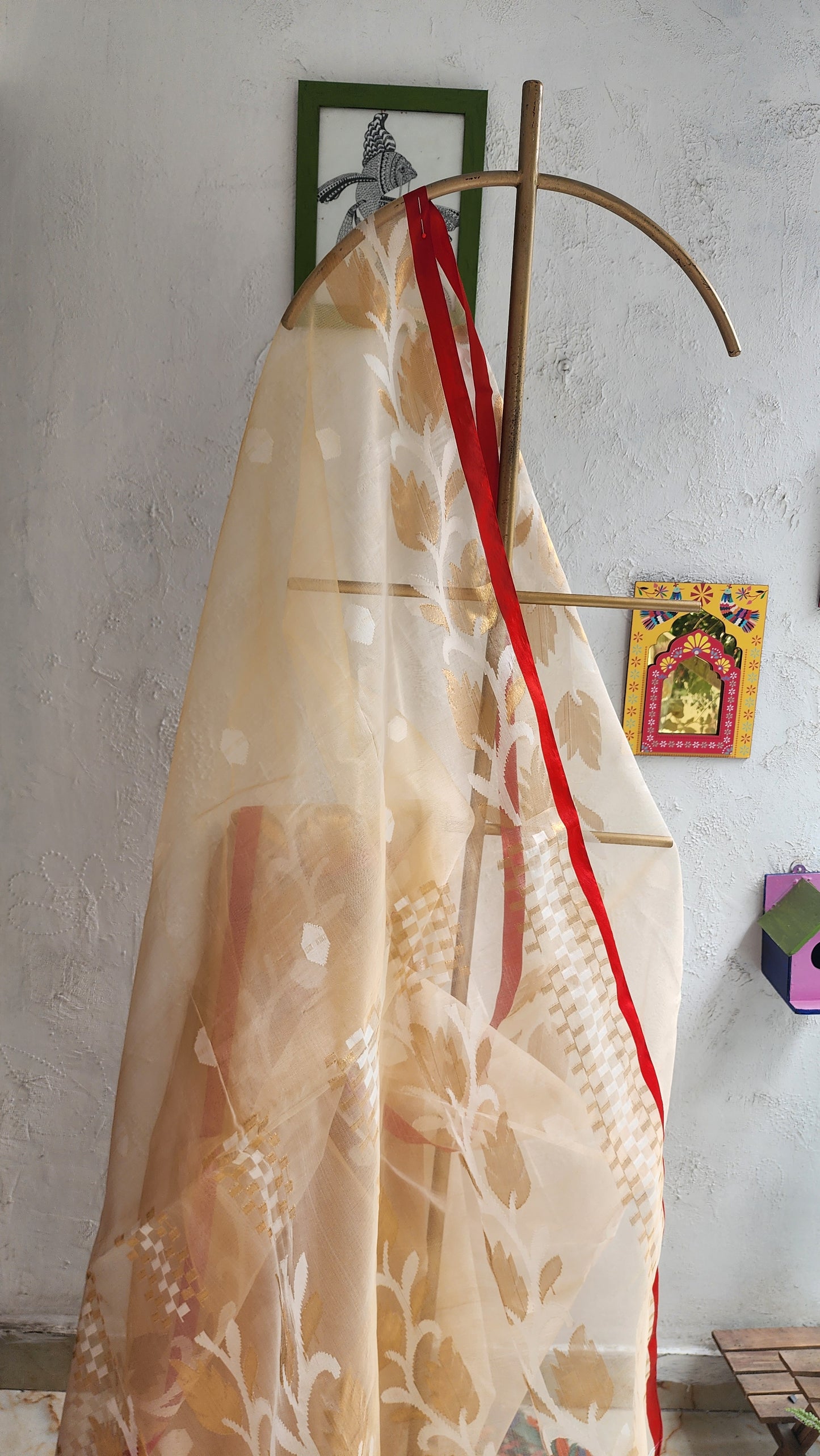 Chandan Muslin Saree