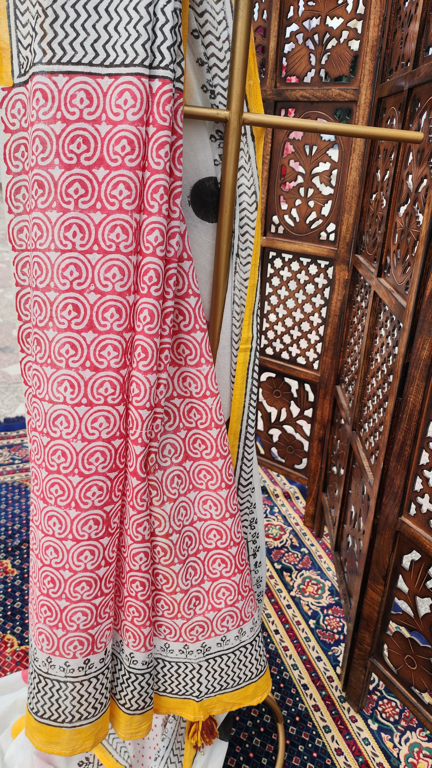 Polka Dreams Mulmul Saree
