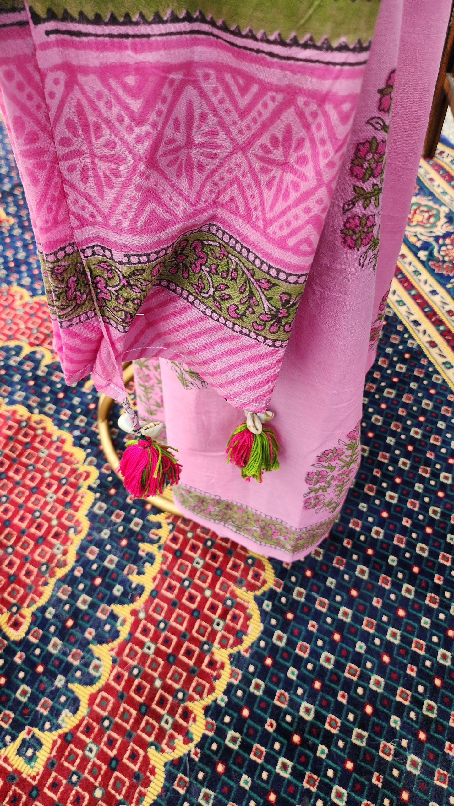 Raang Paati Mulmul Saree