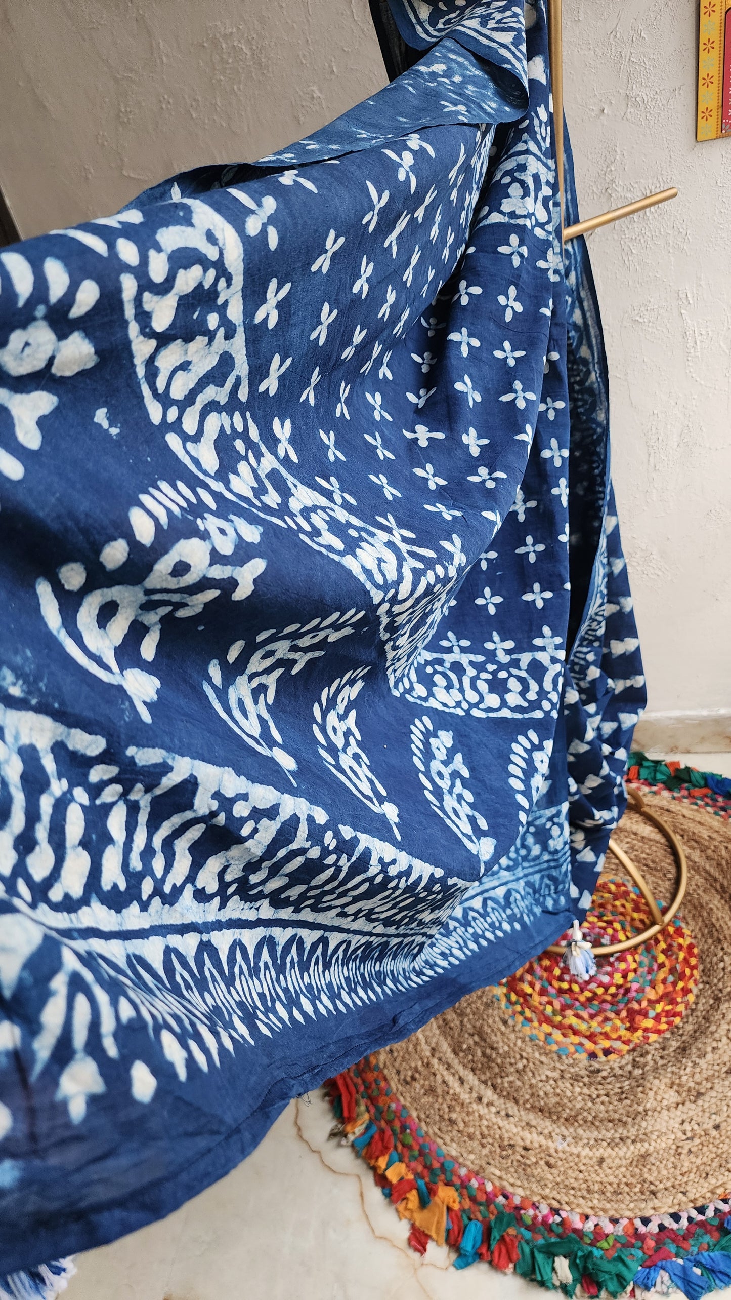Aasmani Dhaga Mulmul Saree