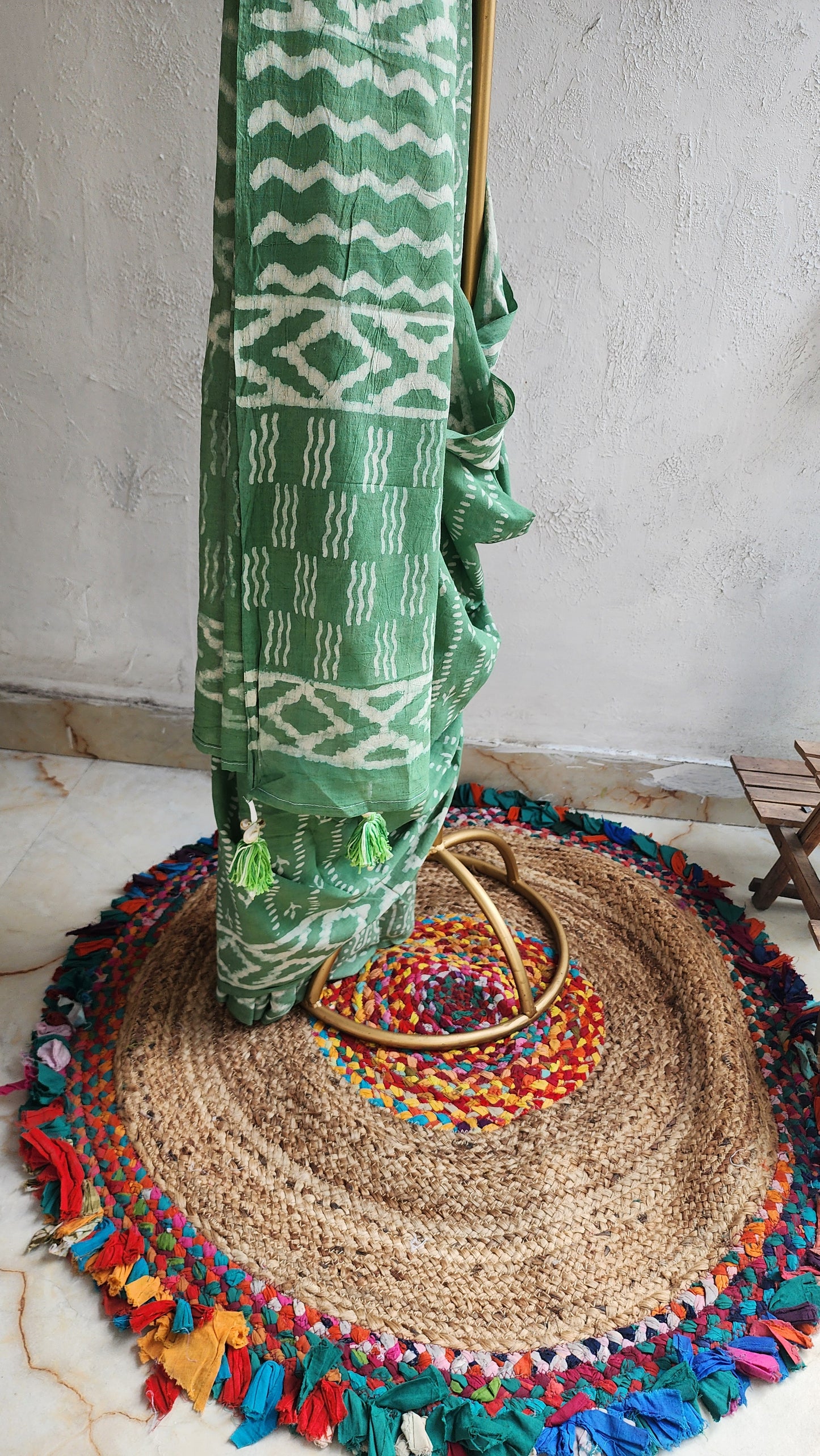 Morning Mint Mulmul Saree