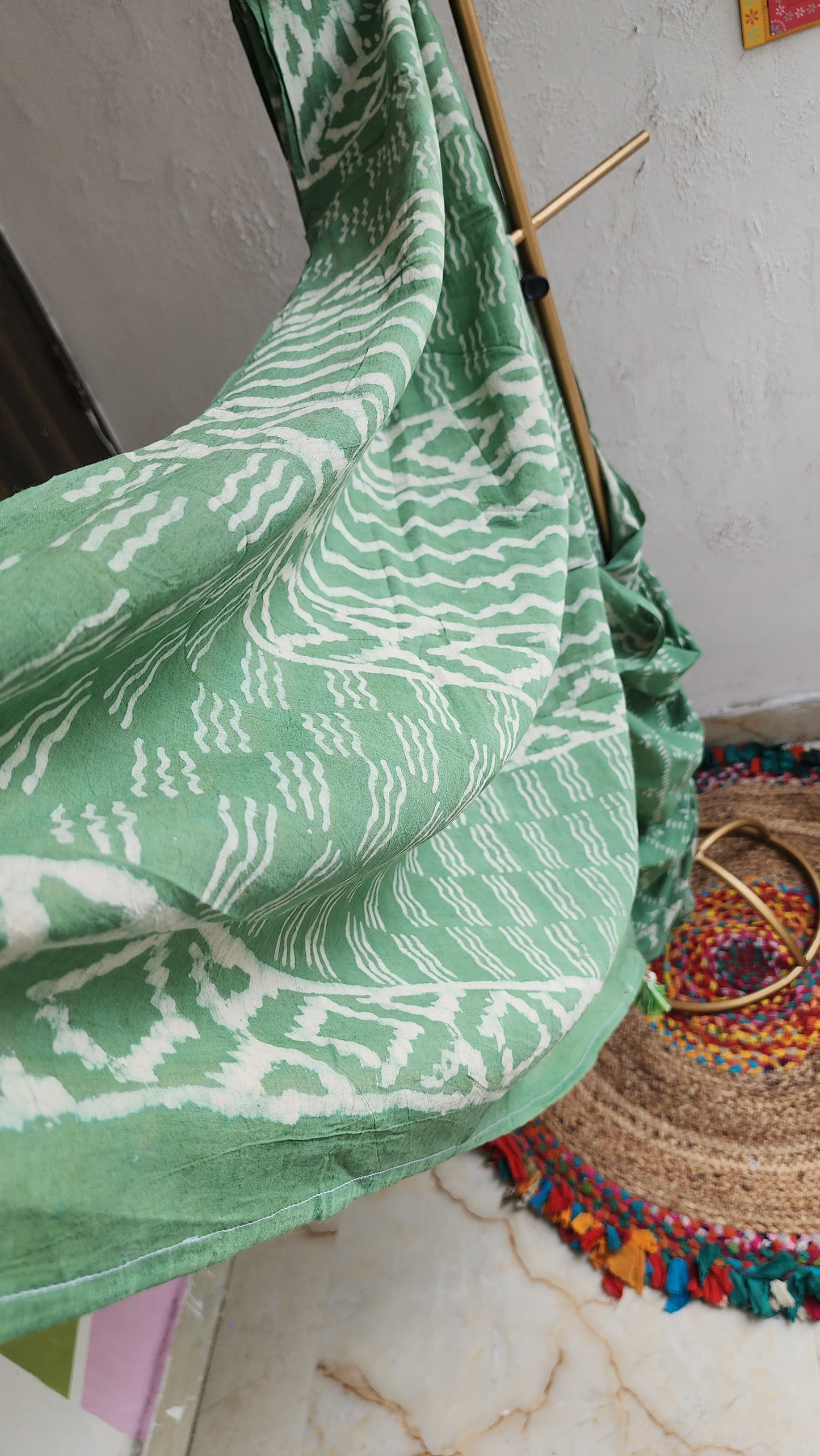Morning Mint Mulmul Saree