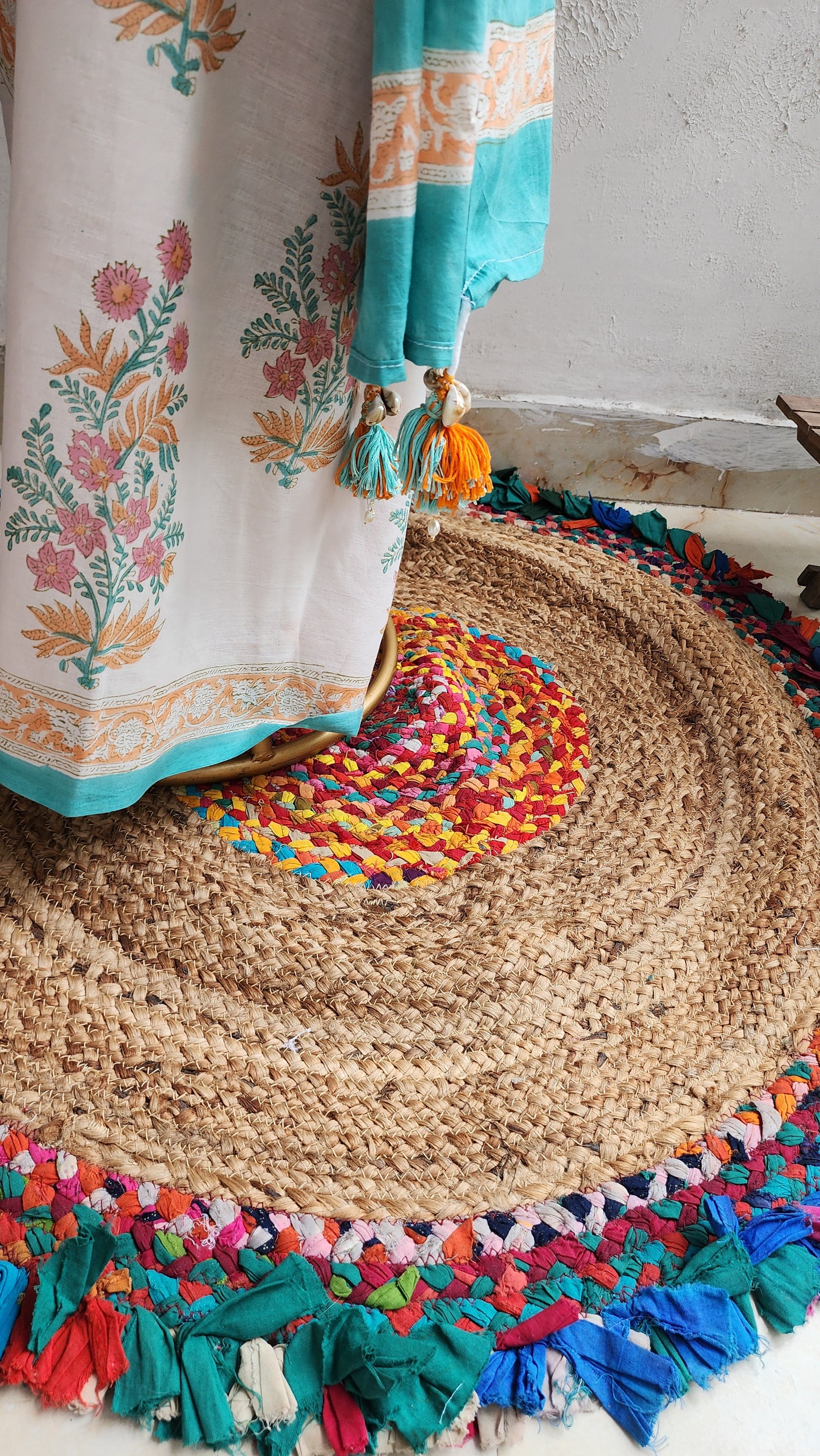 Whisper Field Mulmul Saree