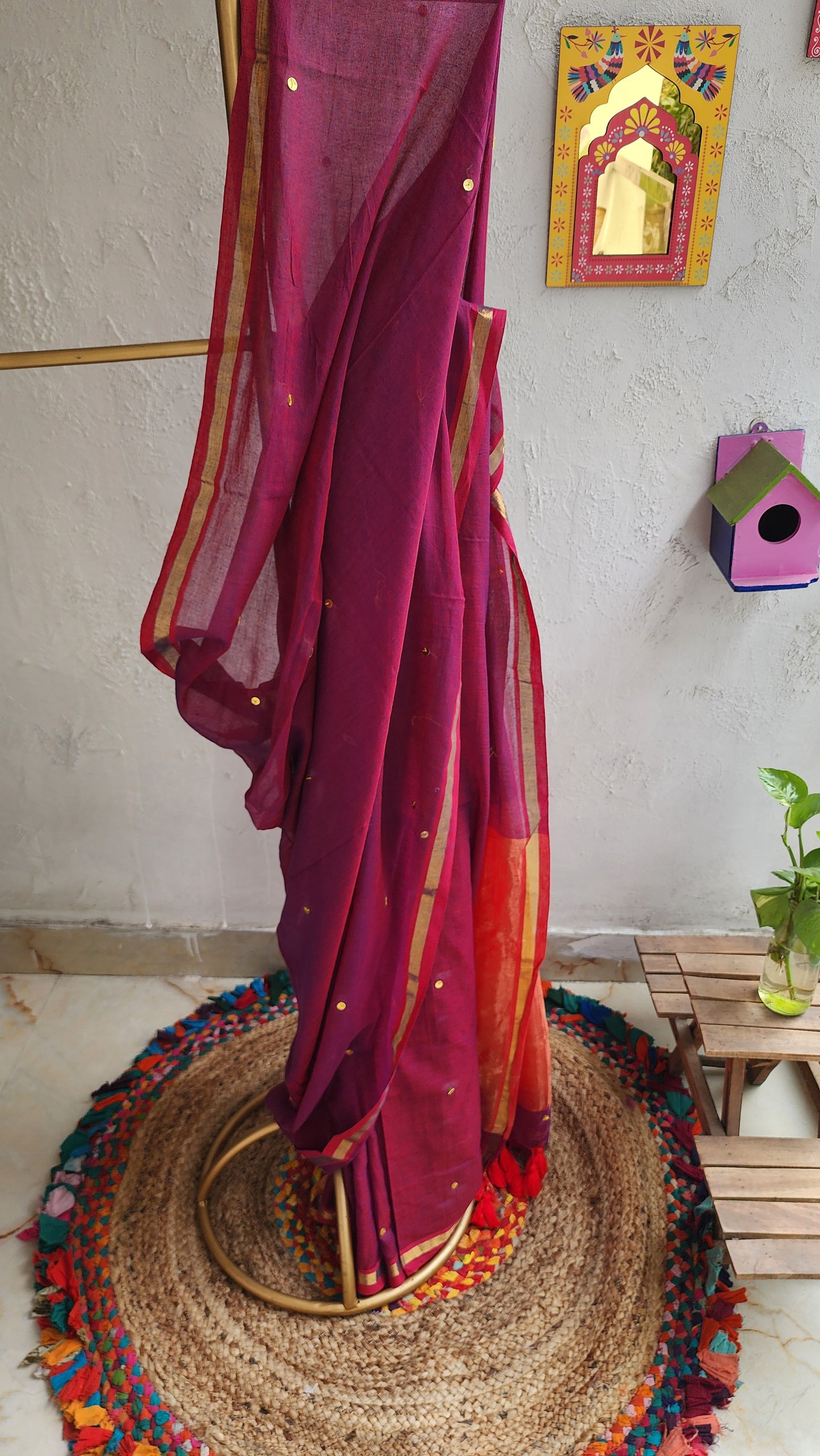 Chand Gulab Mulmul Saree