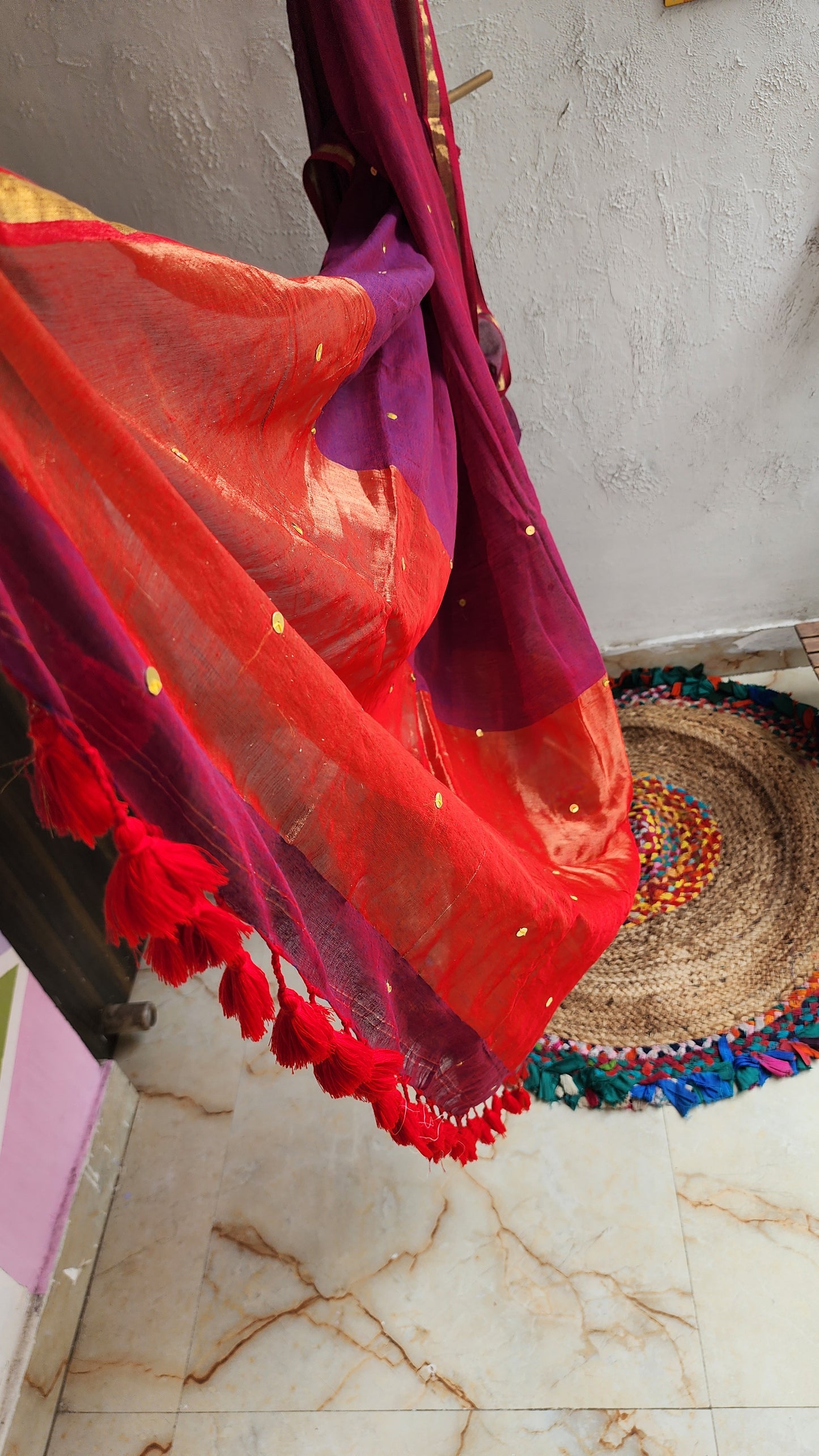 Chand Gulab Mulmul Saree
