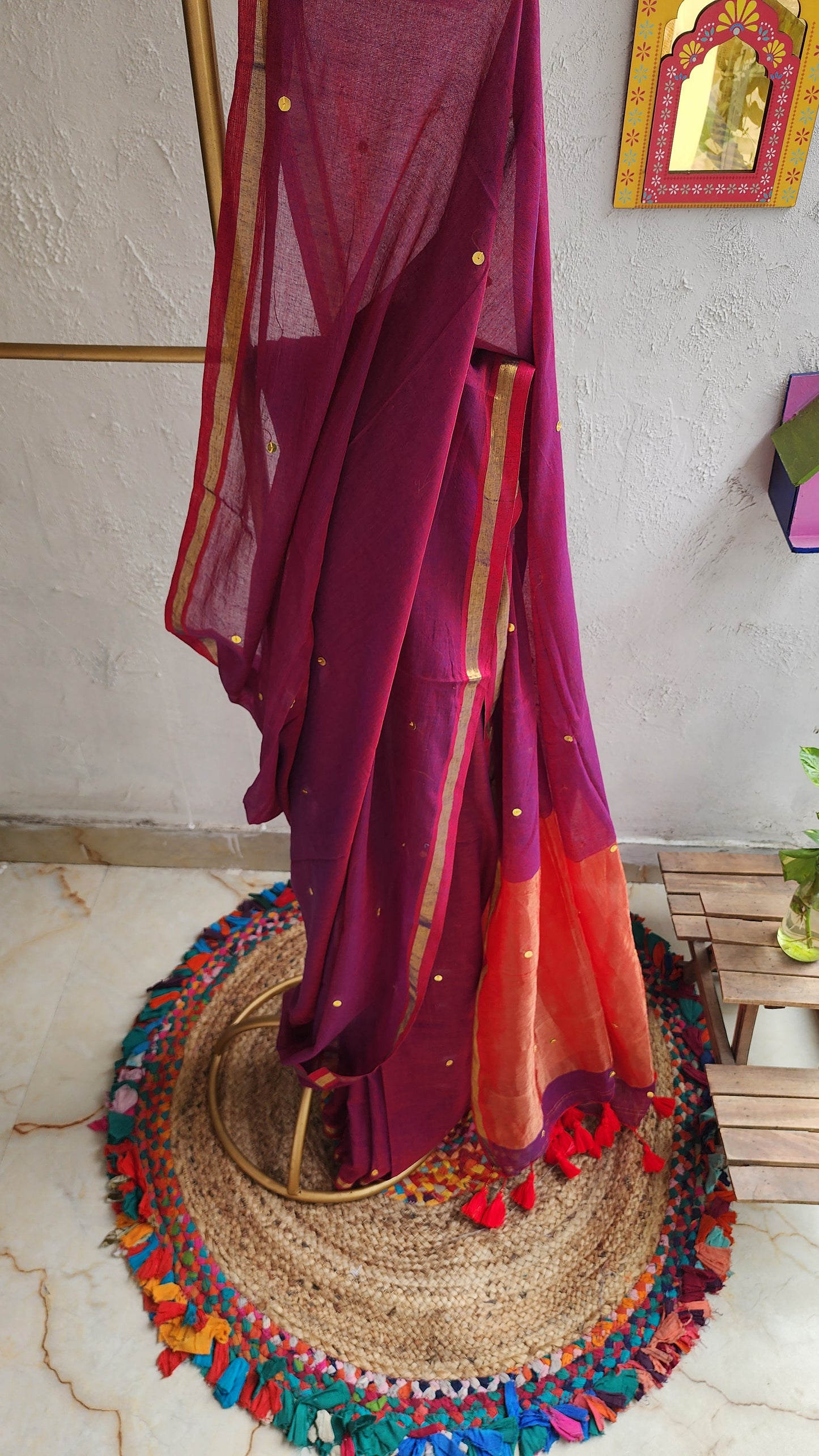 Chand Gulab Mulmul Saree