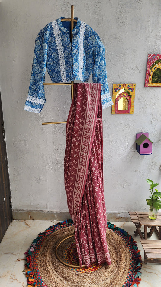 Gulaab Haze Mulmul Saree