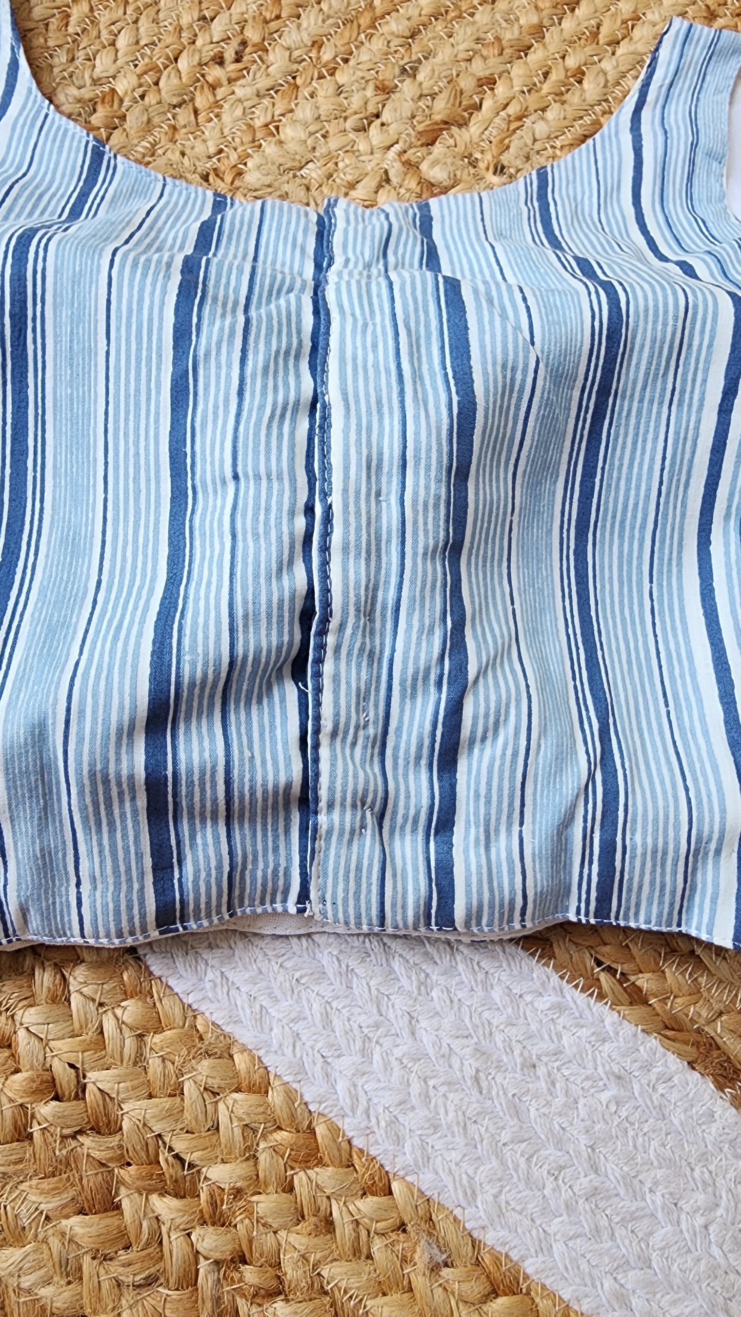 Striped Sleevless Blouse