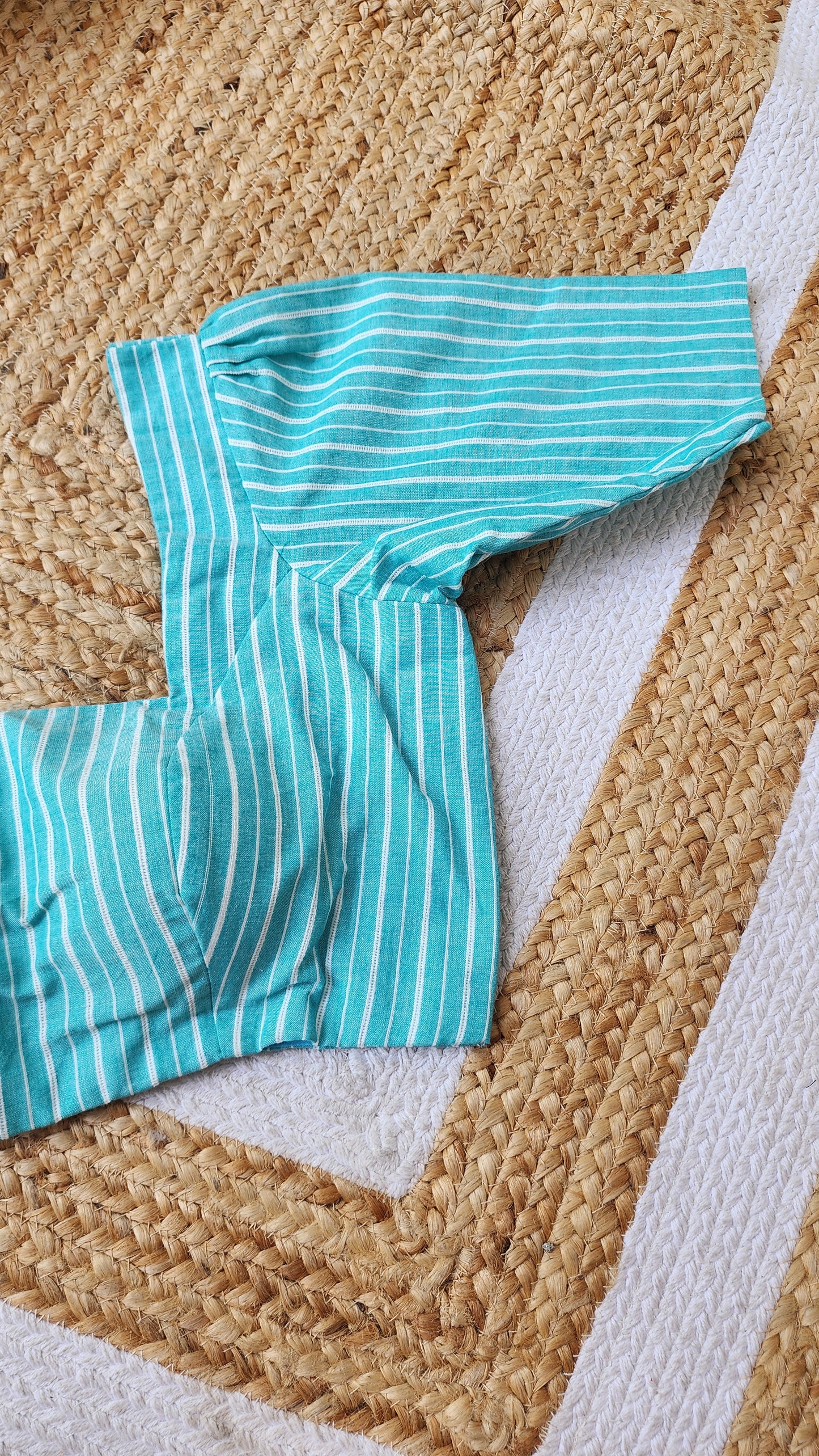 Blue Checkered Blouse