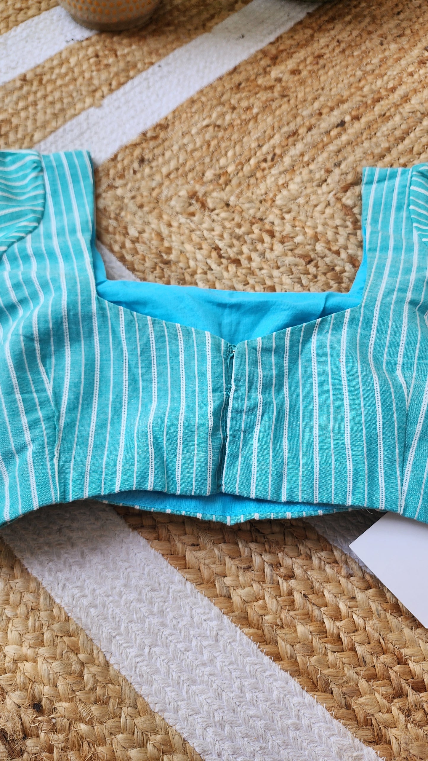 Blue Checkered Blouse