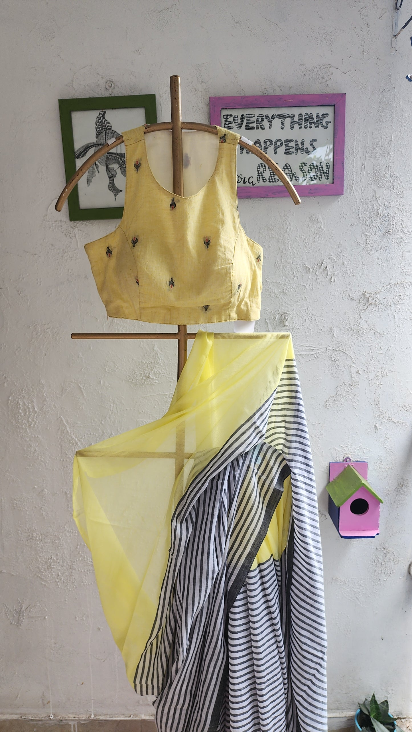 Butter Ink Mulmul Saree