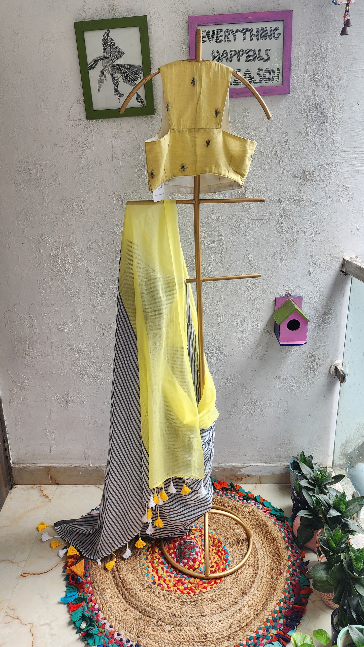 Butter Ink Mulmul Saree