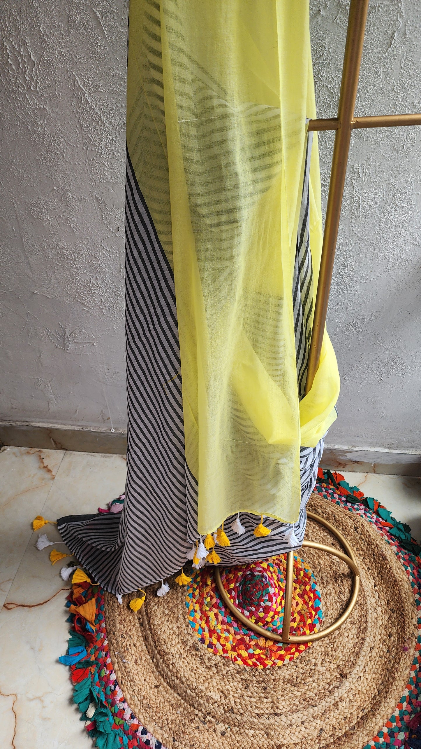 Butter Ink Mulmul Saree