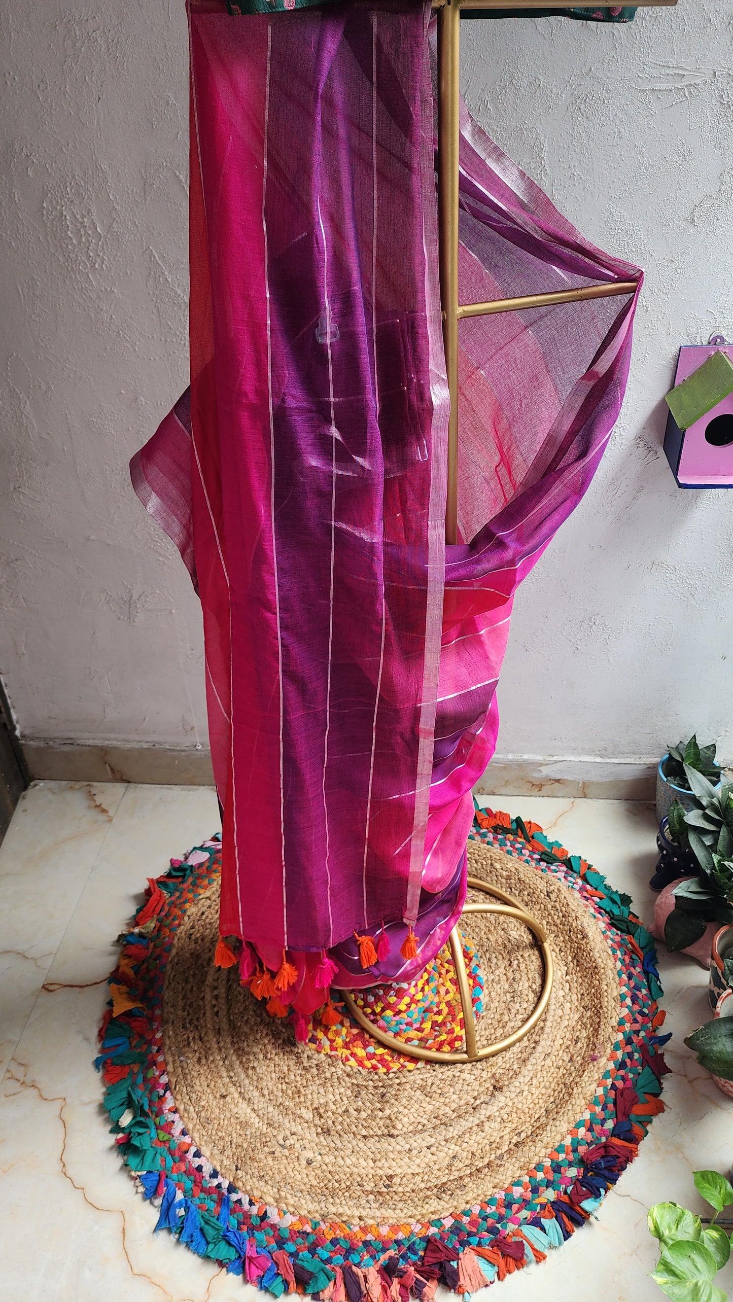 Rustic Wrap Mulmul Saree