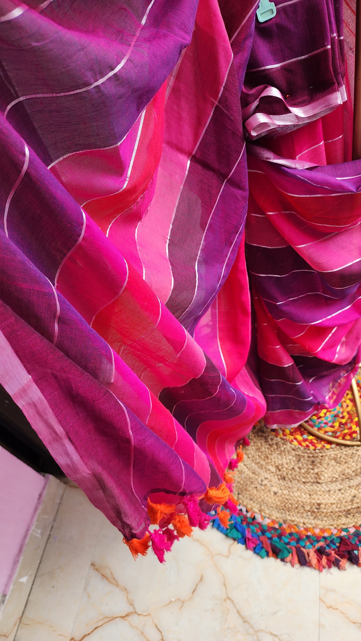 Rustic Wrap Mulmul Saree