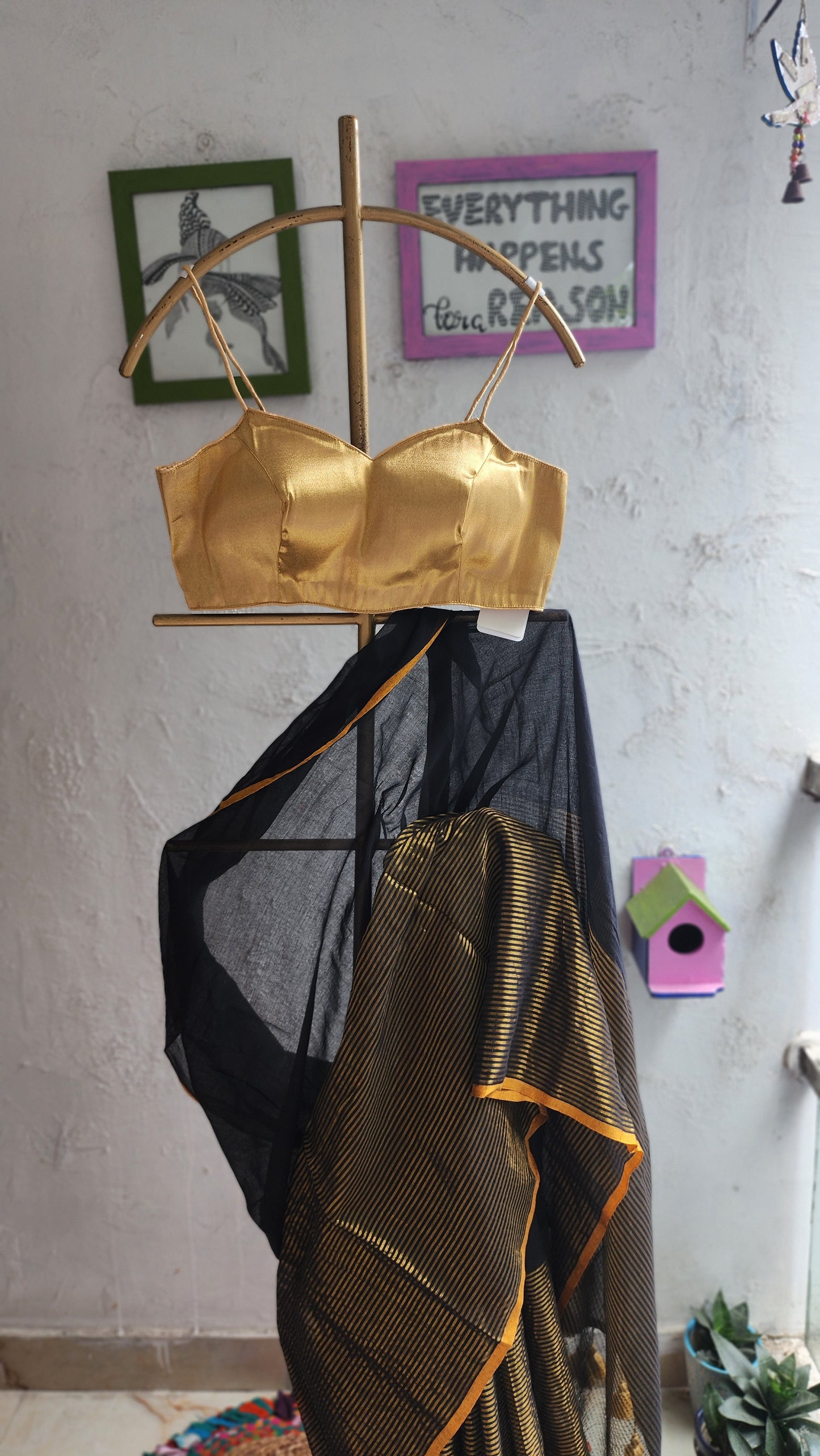 Gilded Veil Mulmul Saree