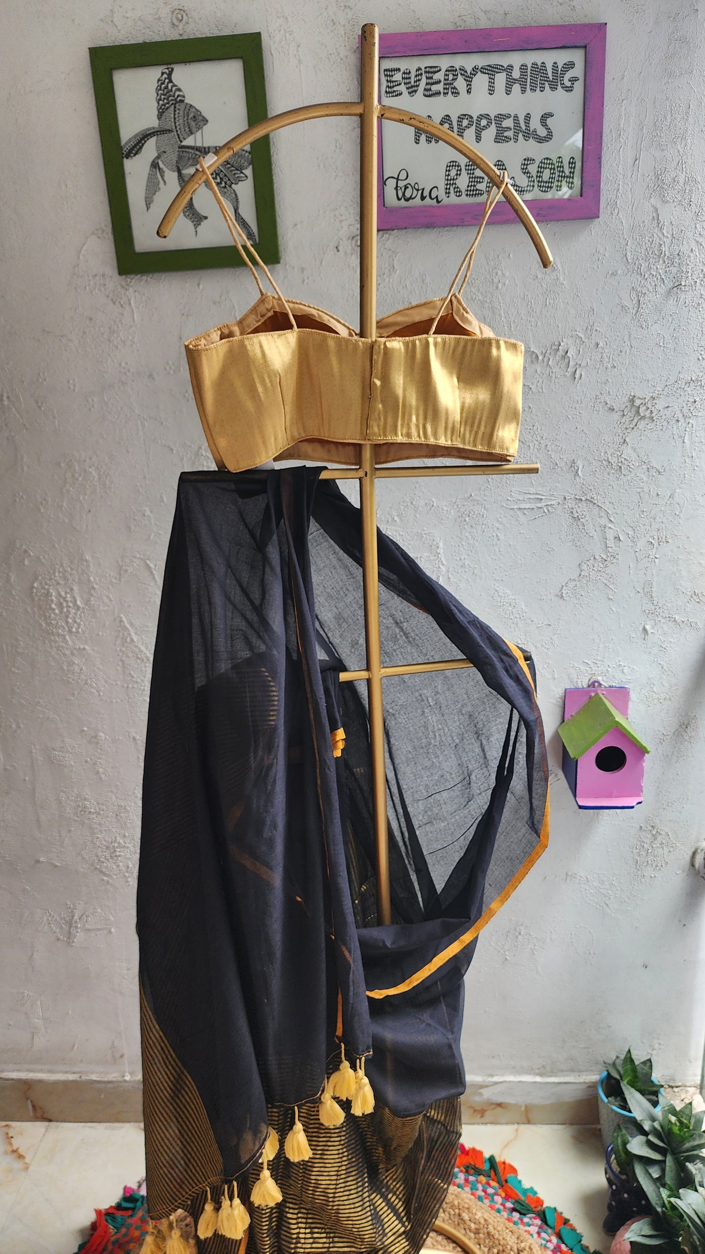 Gilded Veil Mulmul Saree