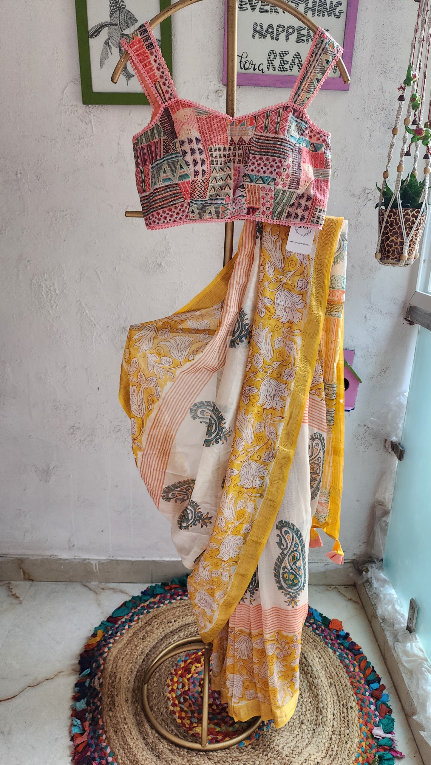 Mariyam Chanderi Cotton Silk Saree