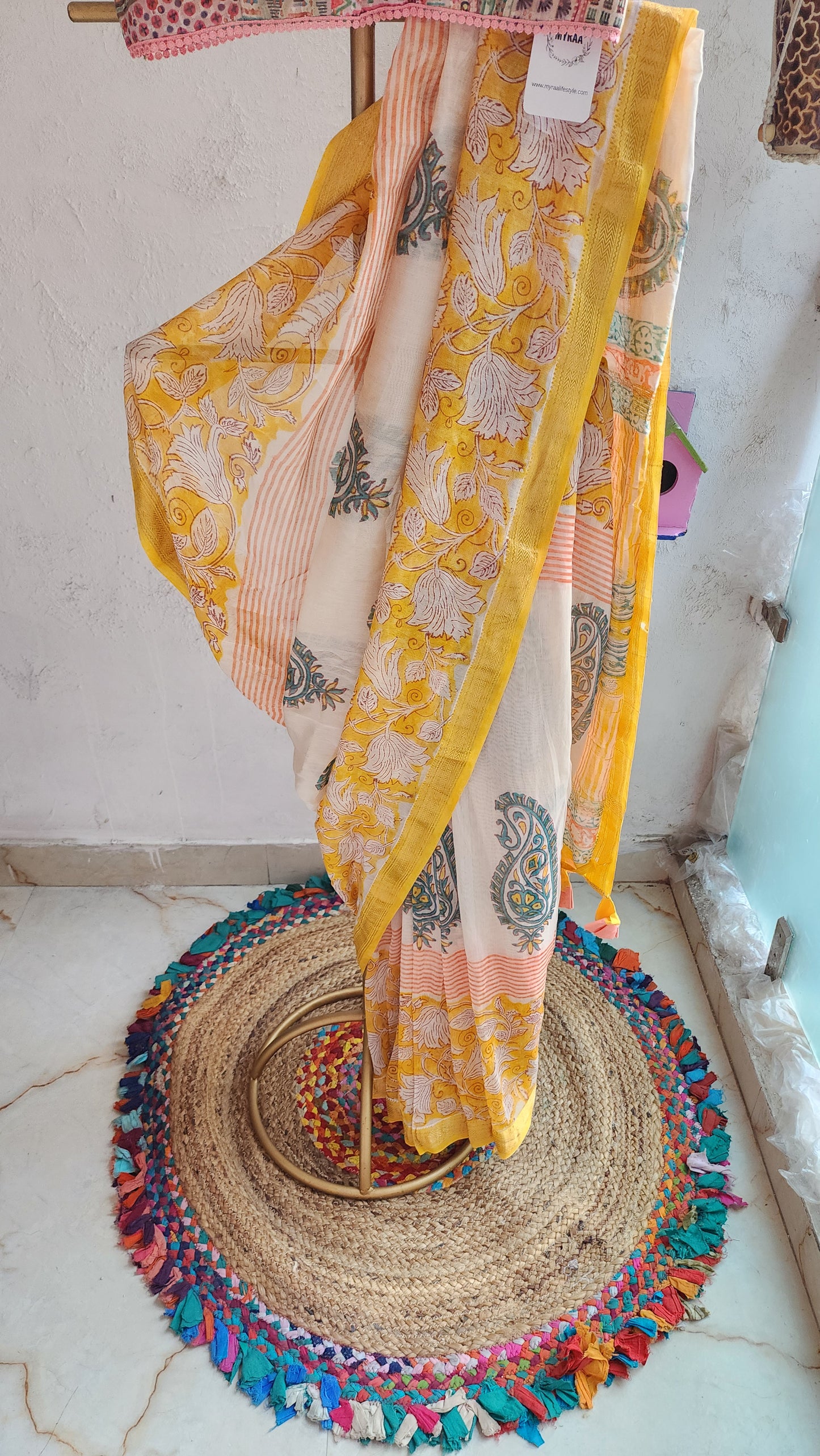 Mariyam Chanderi Cotton Silk Saree