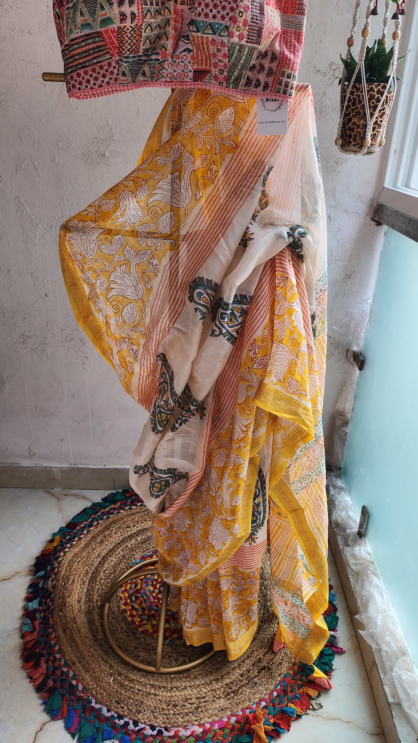 Mariyam Chanderi Cotton Silk Saree