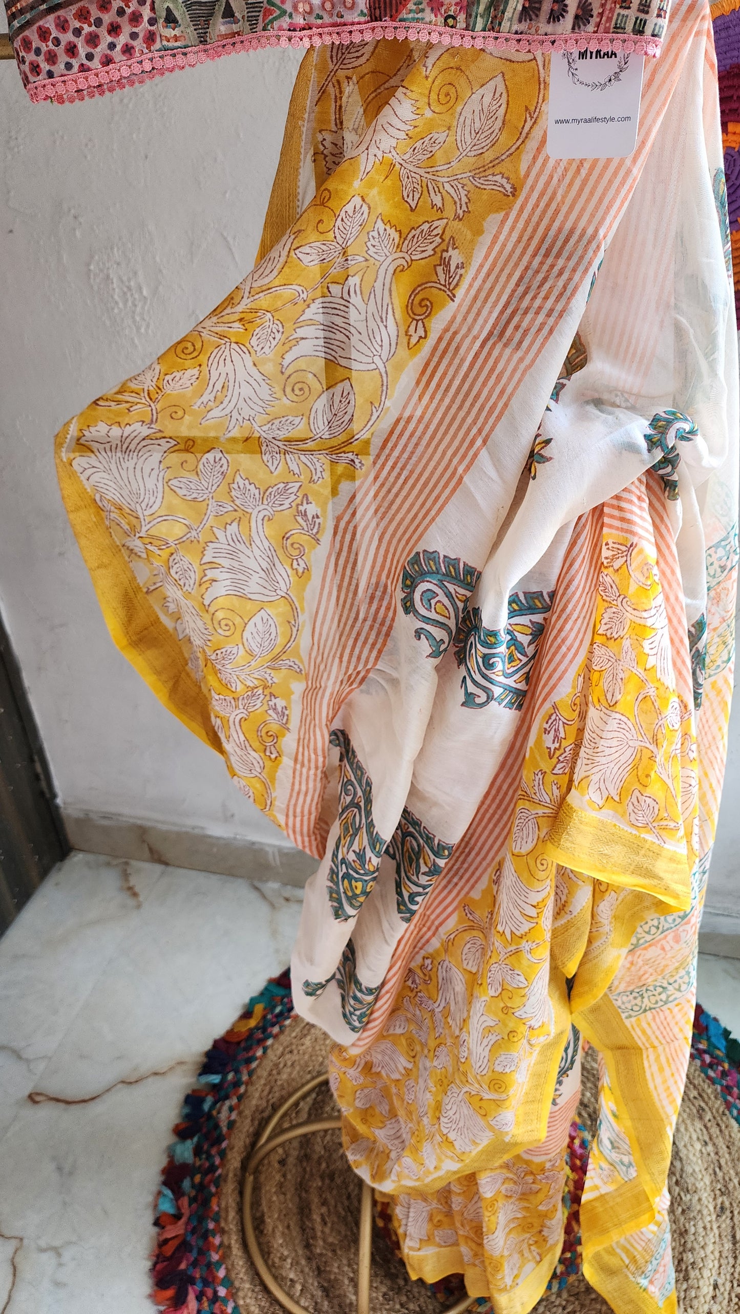 Mariyam Chanderi Cotton Silk Saree