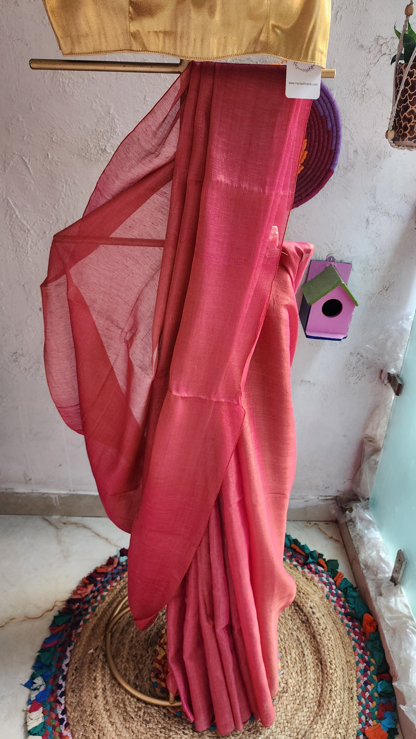 Rose Macaron Saree