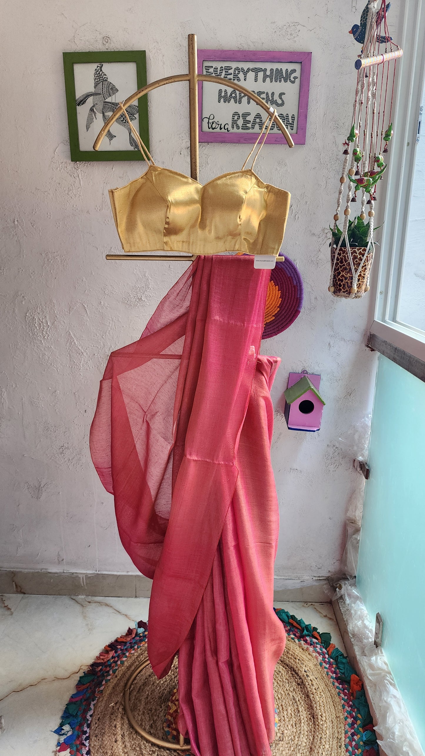 Rose Macaron Saree